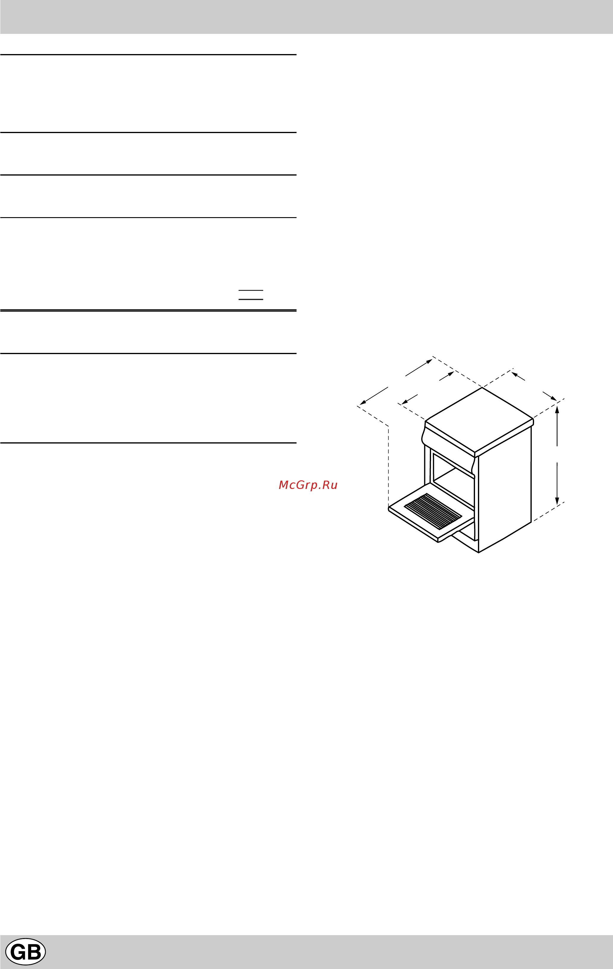 Indesit KJ1G1 W/R [18/36] Technical specifications