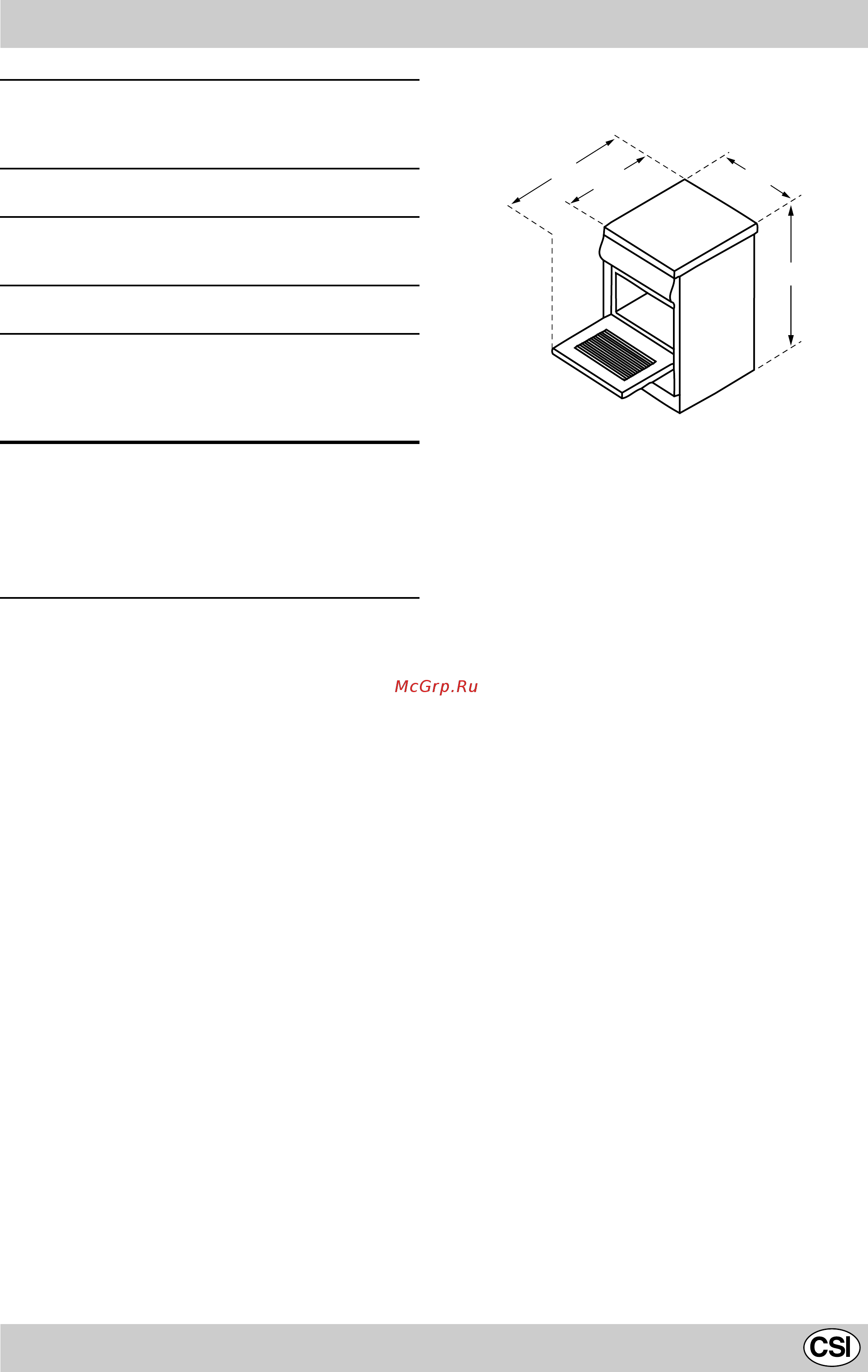 Indesit KJ1G1 W/R [29/36] Технические характеристики