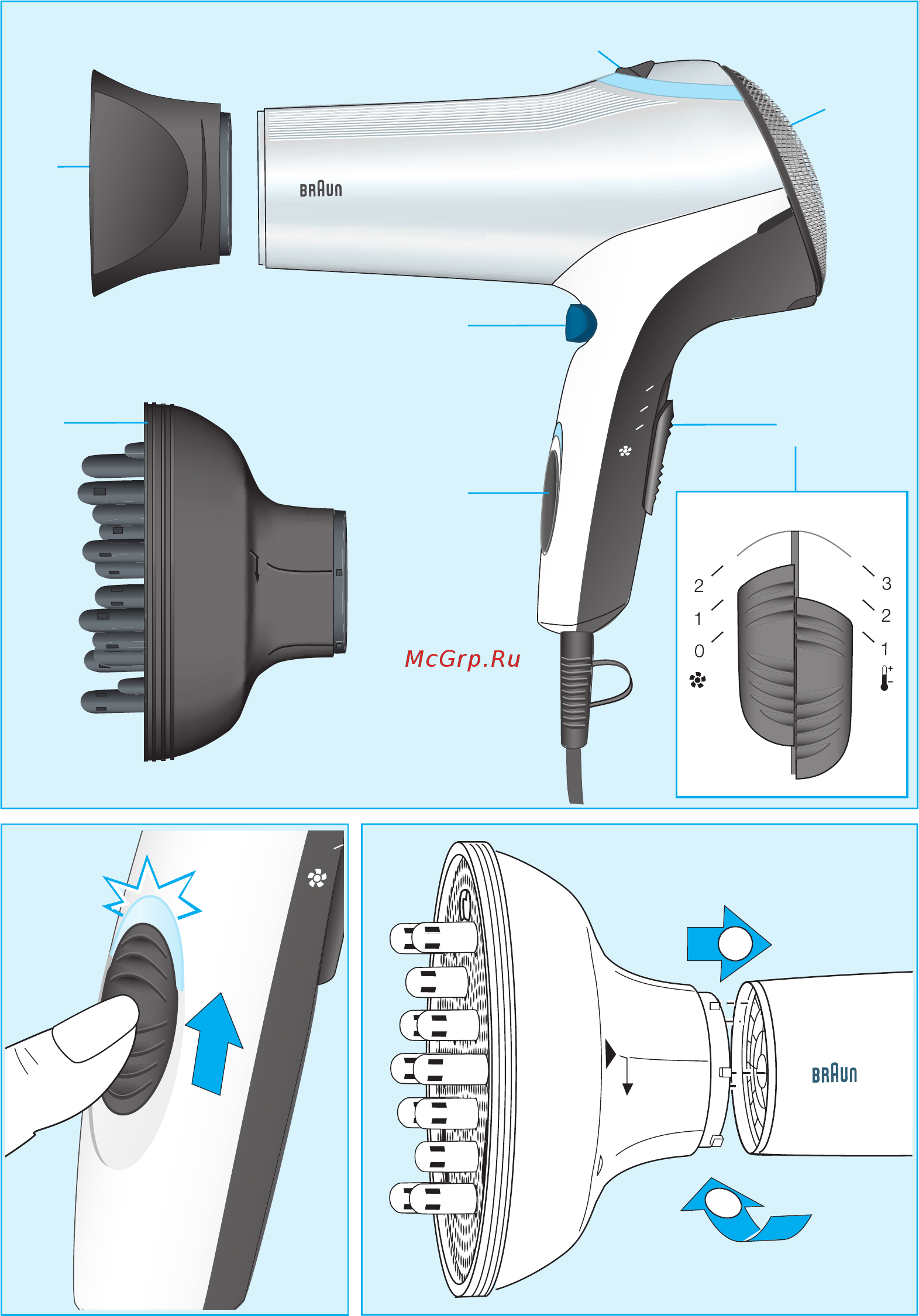 Braun Satin Pro Инструкция по эксплуатации онлайн [2/5] 244997