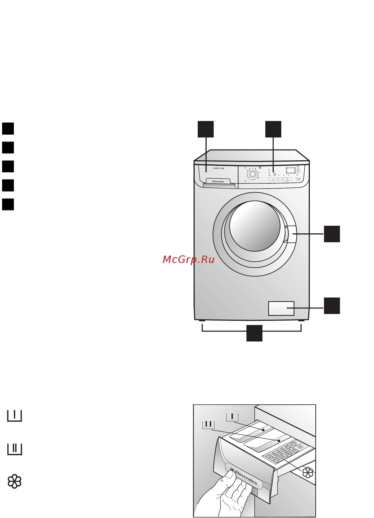 Electrolux EWS10400 W [7/48] Описание машины