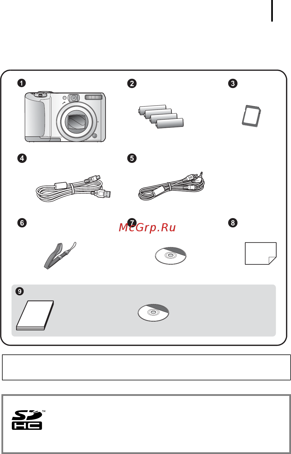 Canon A650 IS [3/214] С этой камерой можно использовать карты памяти sd sdhc sd high capacity sd большой емкости multimediacards mmcplus и hc mmcplus в настоящем руководстве для этих карт памяти испол...