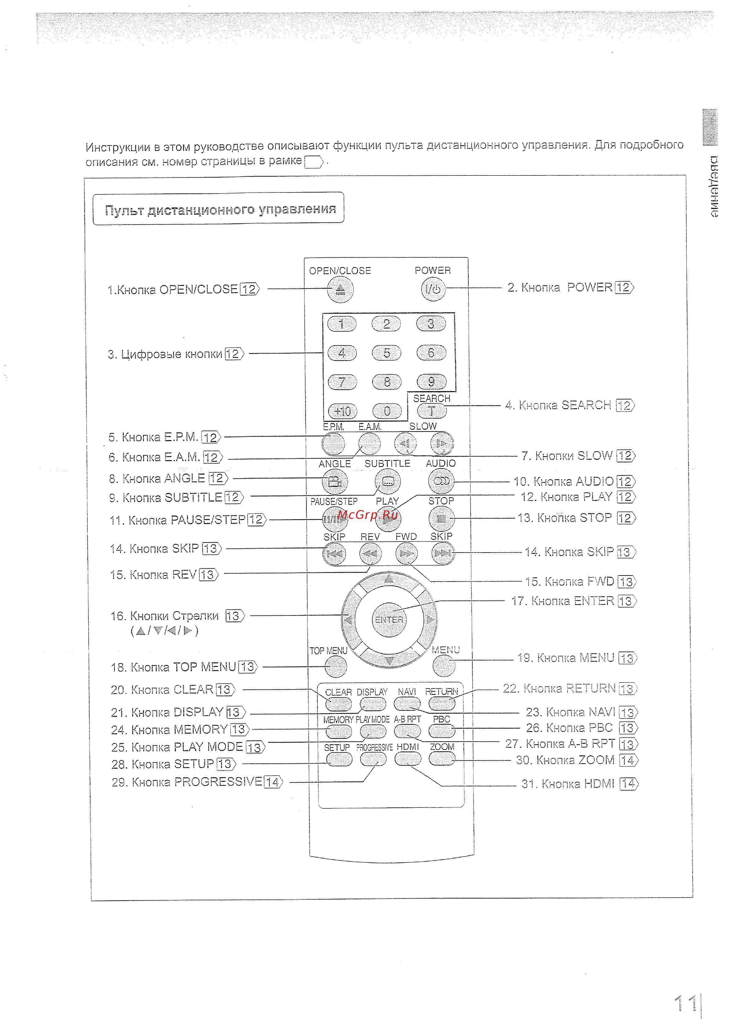 Toshiba SD-780 KR Инструкция по эксплуатации онлайн [11/37] 245154