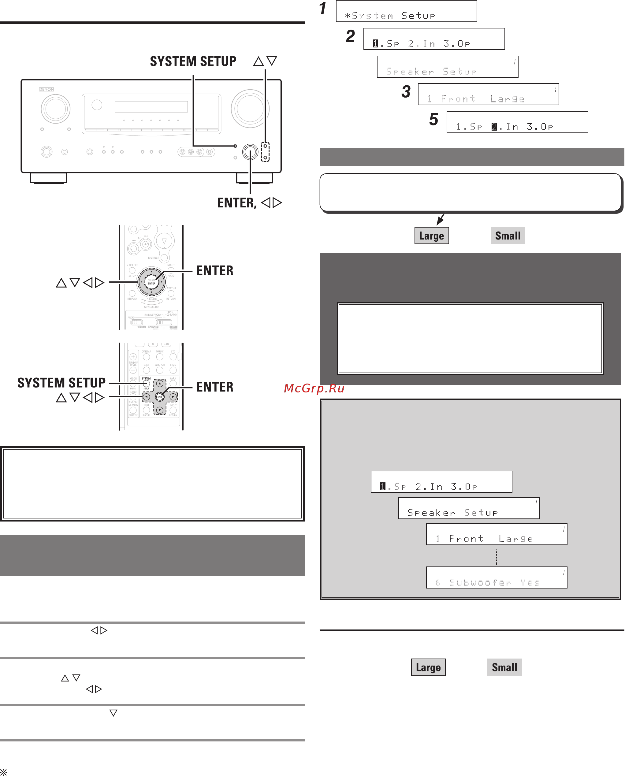 Denon AVR-1708 B [24/60] 6 speaker configuration конфигурация акустичес ких систем