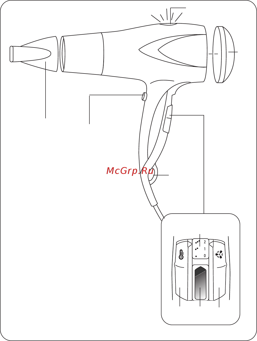 Rowenta фенCV8060+электрощипцыCF2002 Инструкция по эксплуатации онлайн [2/9] 245313