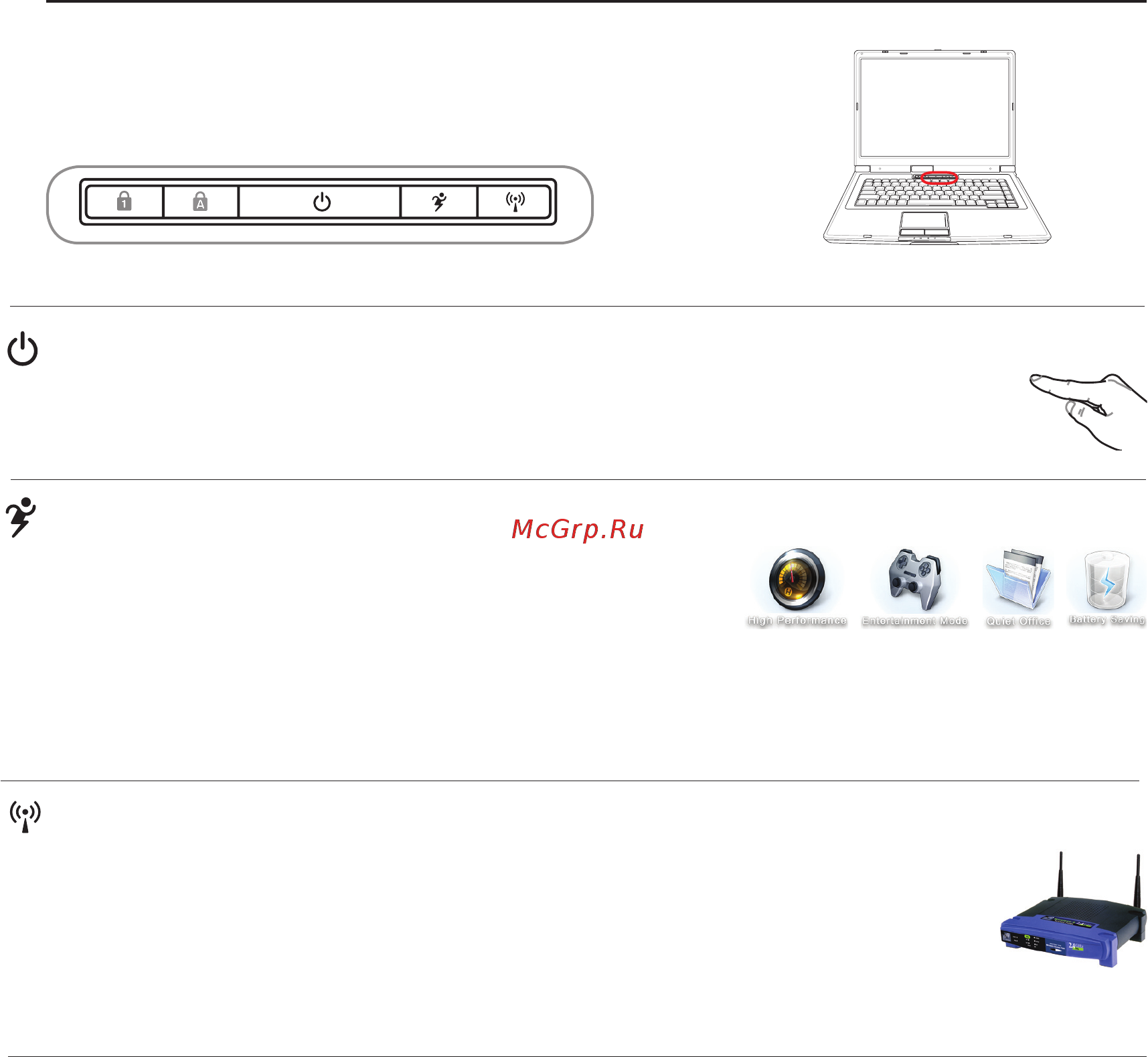 Asus X51H CM530 [32/80] Клавиши быстрого запуска и индикаторы