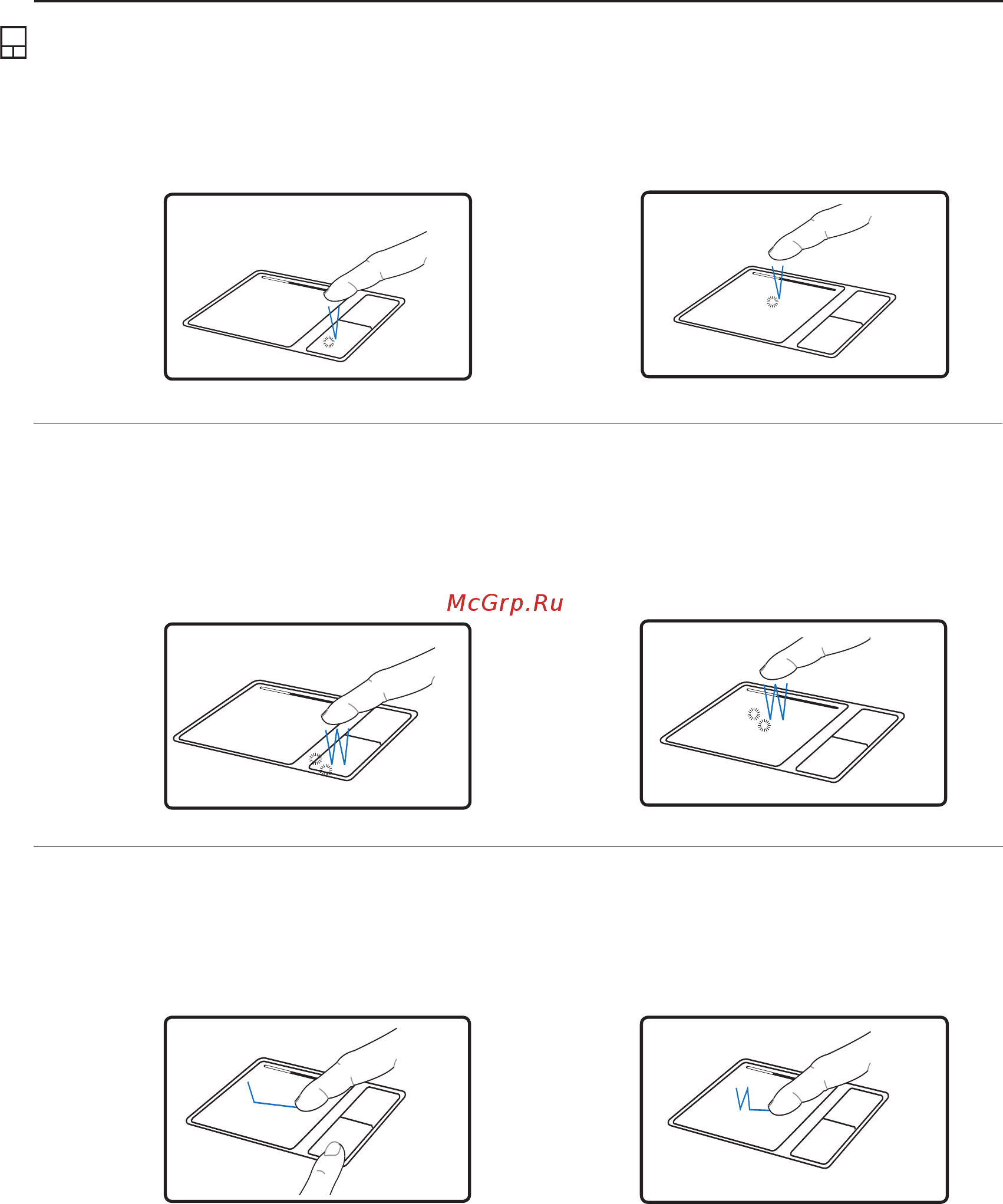 Asus X51H CM530 [37/80] Примеры использования устройства тачпэда