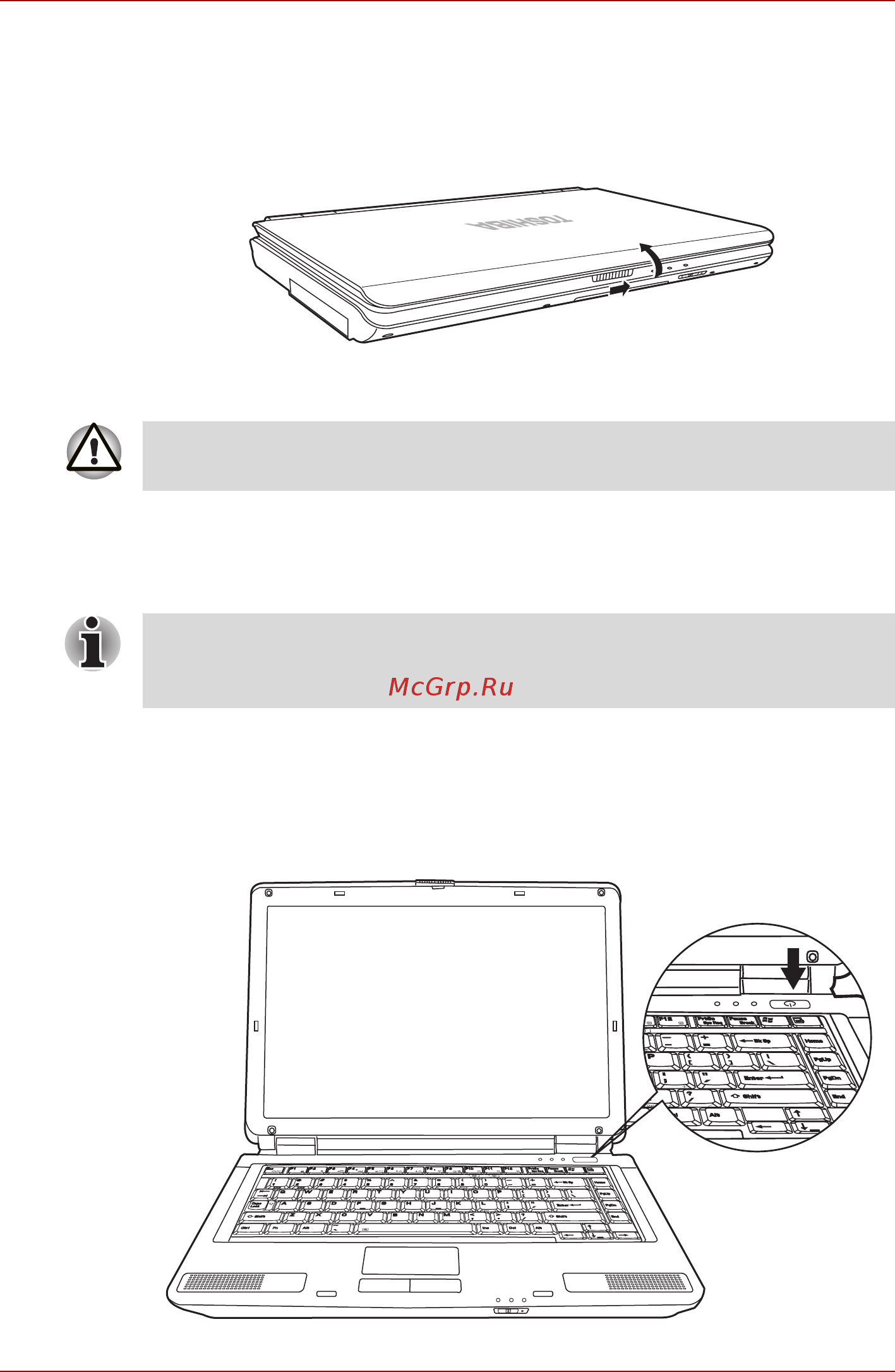 Toshiba Sat L40-14G [46/144] Открываем дисплей