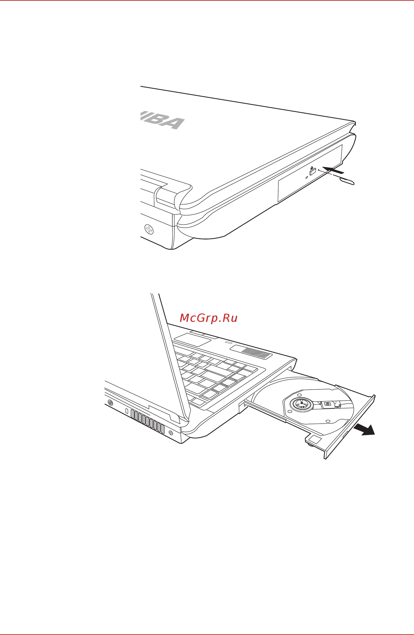 Toshiba Sat L40-14G [62/144] Взявшись за лоток плавно потяните его пока он не выдвинется полностью