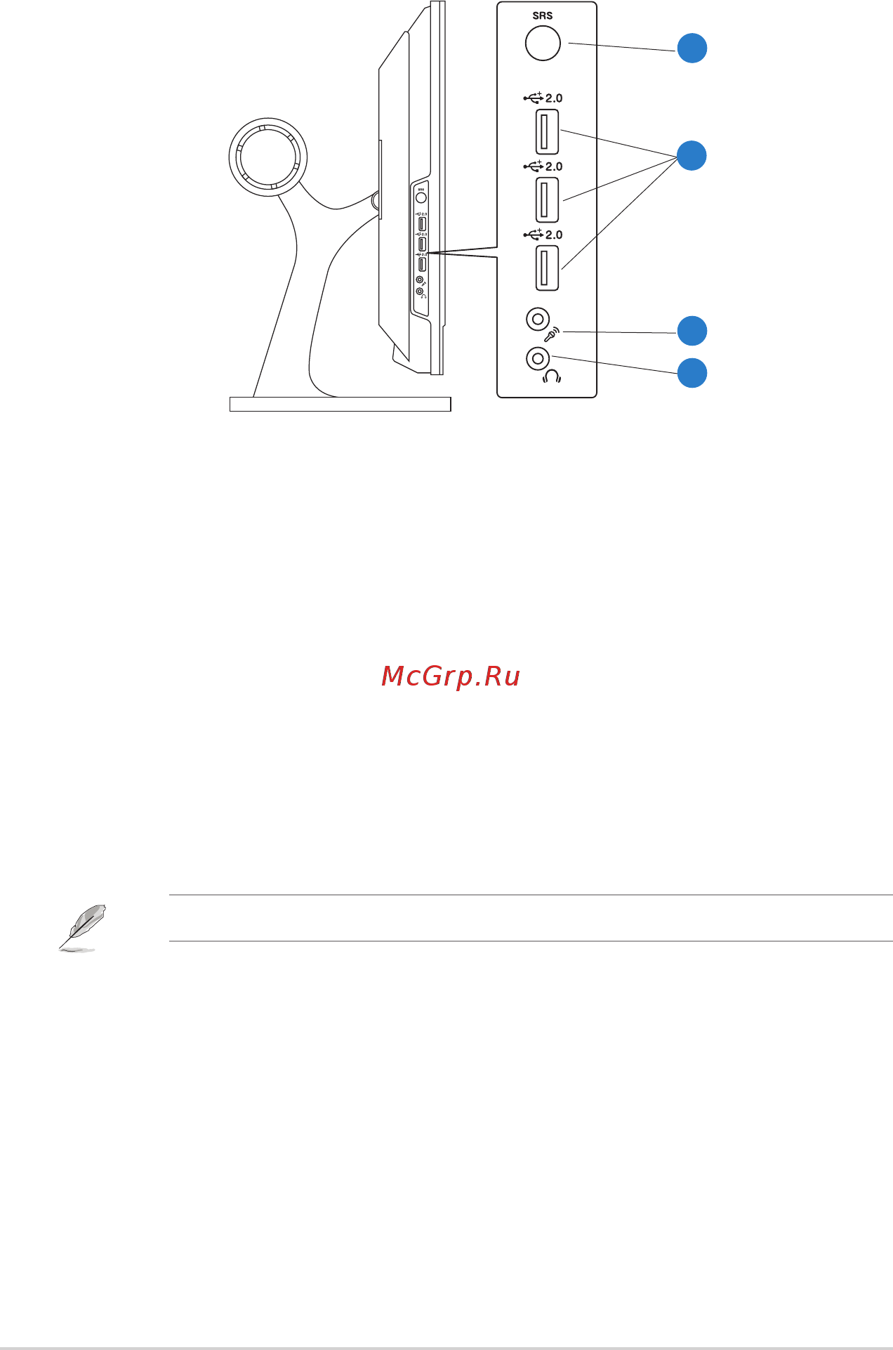 Asus PG221 [12/26] Вид сбоку