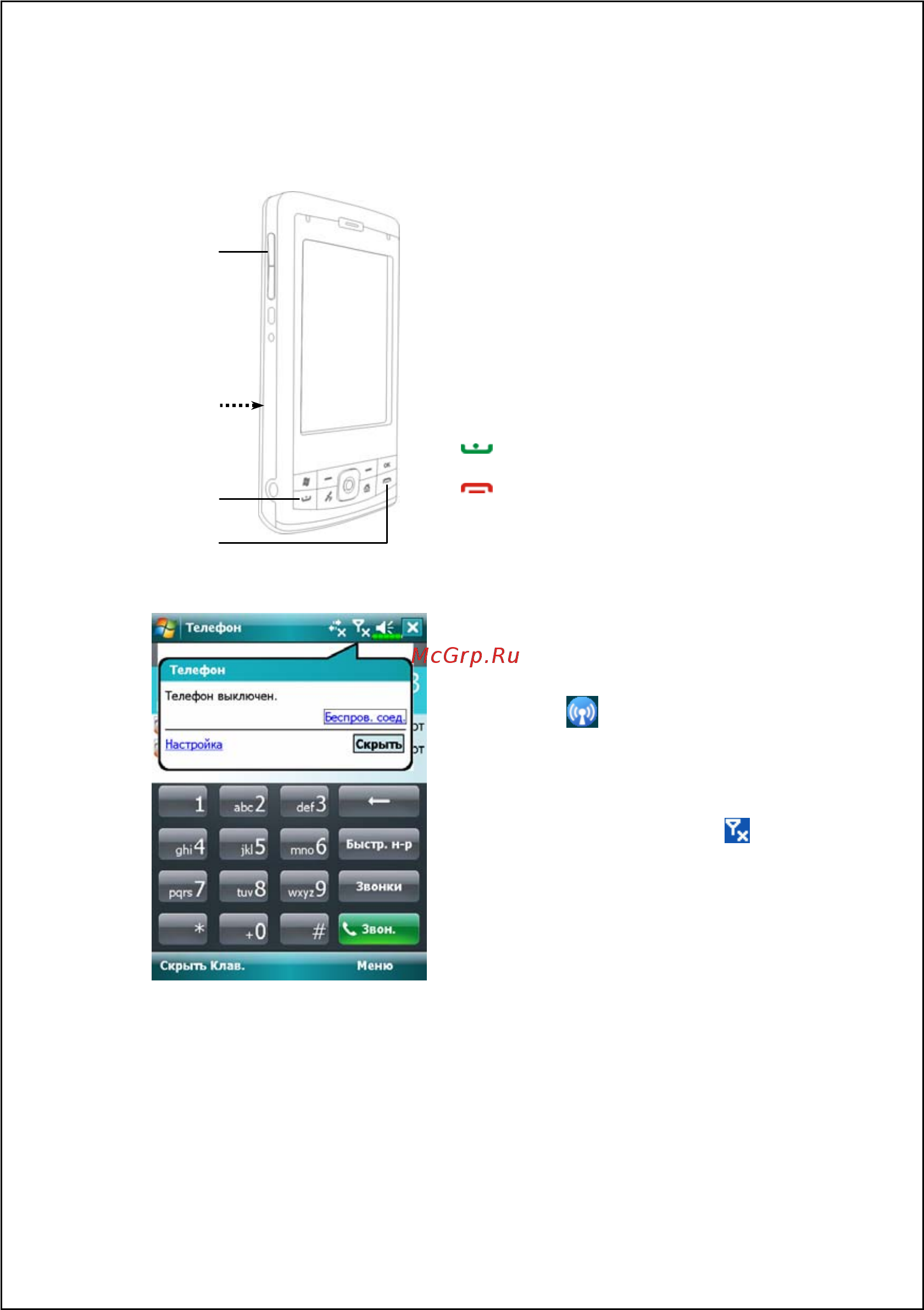 E-Ten X650 [76/256] Включение выключение телефона звонки
