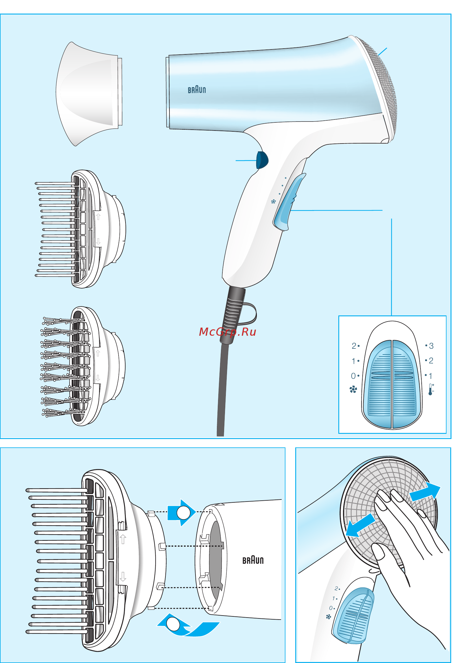 Braun C 1900 S2 Инструкция по эксплуатации онлайн [2/4] 245397