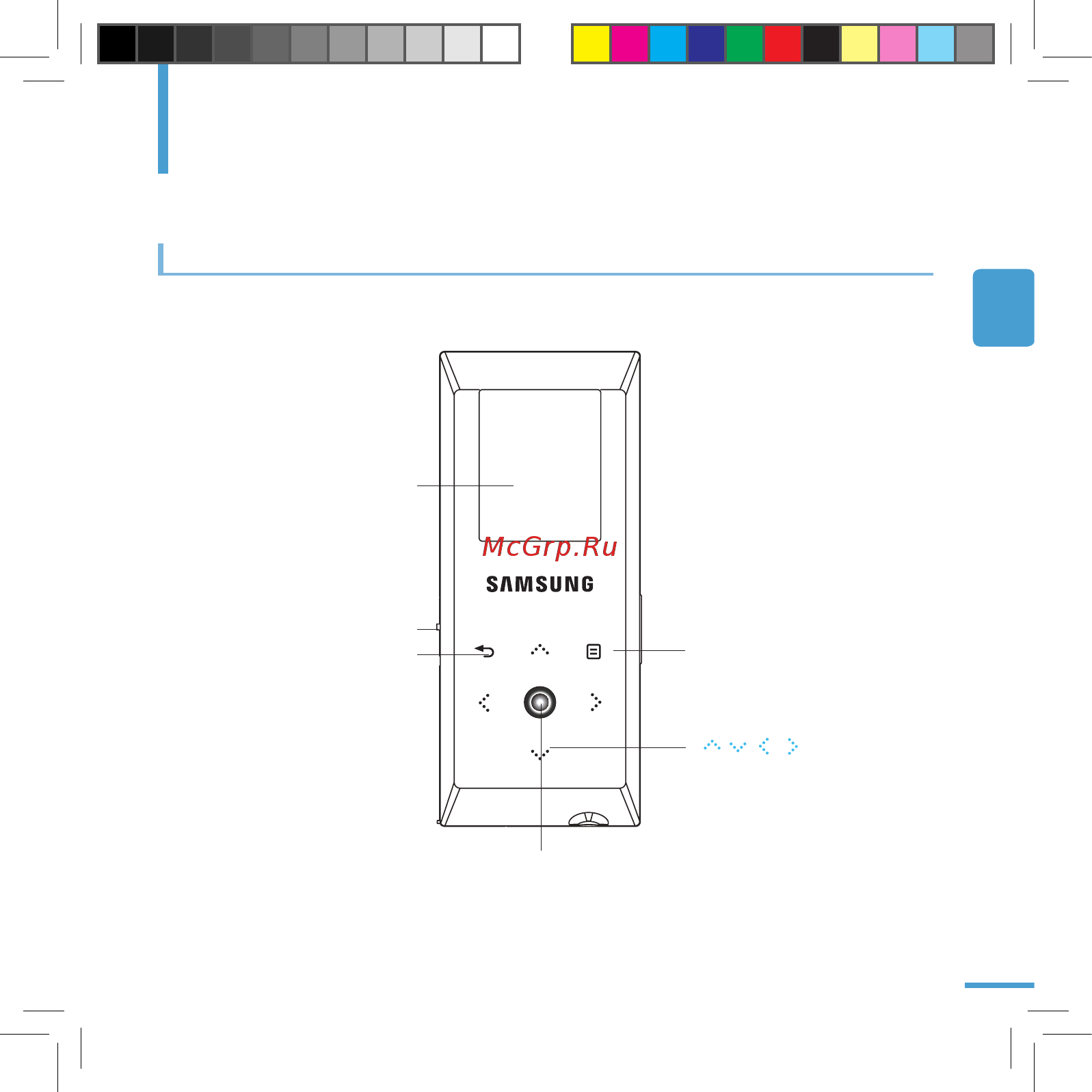 Samsung YP-E5ZB(1Gb) [11/67] Экран
