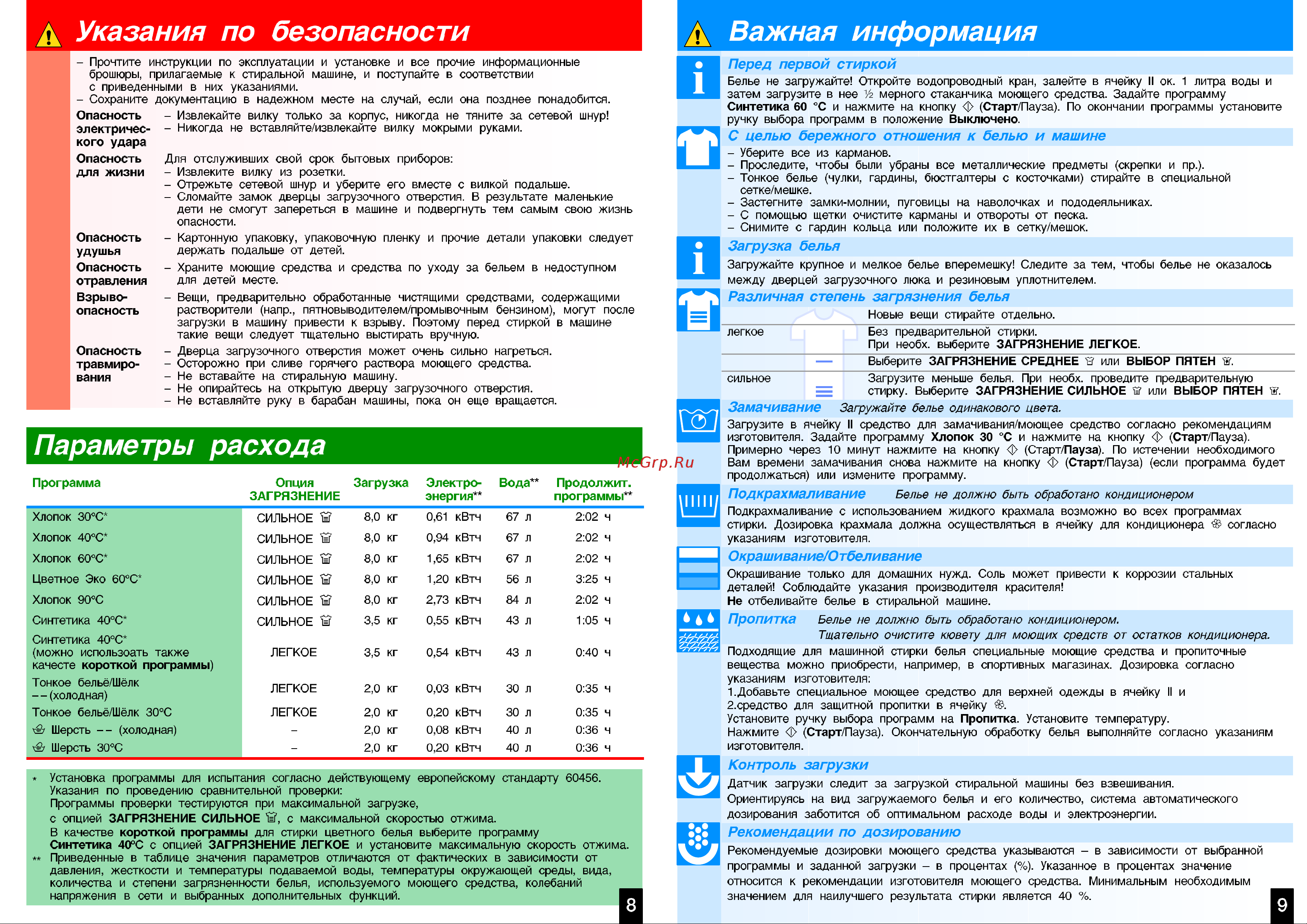 Siemens WM16S740 [13/16] Важная информация