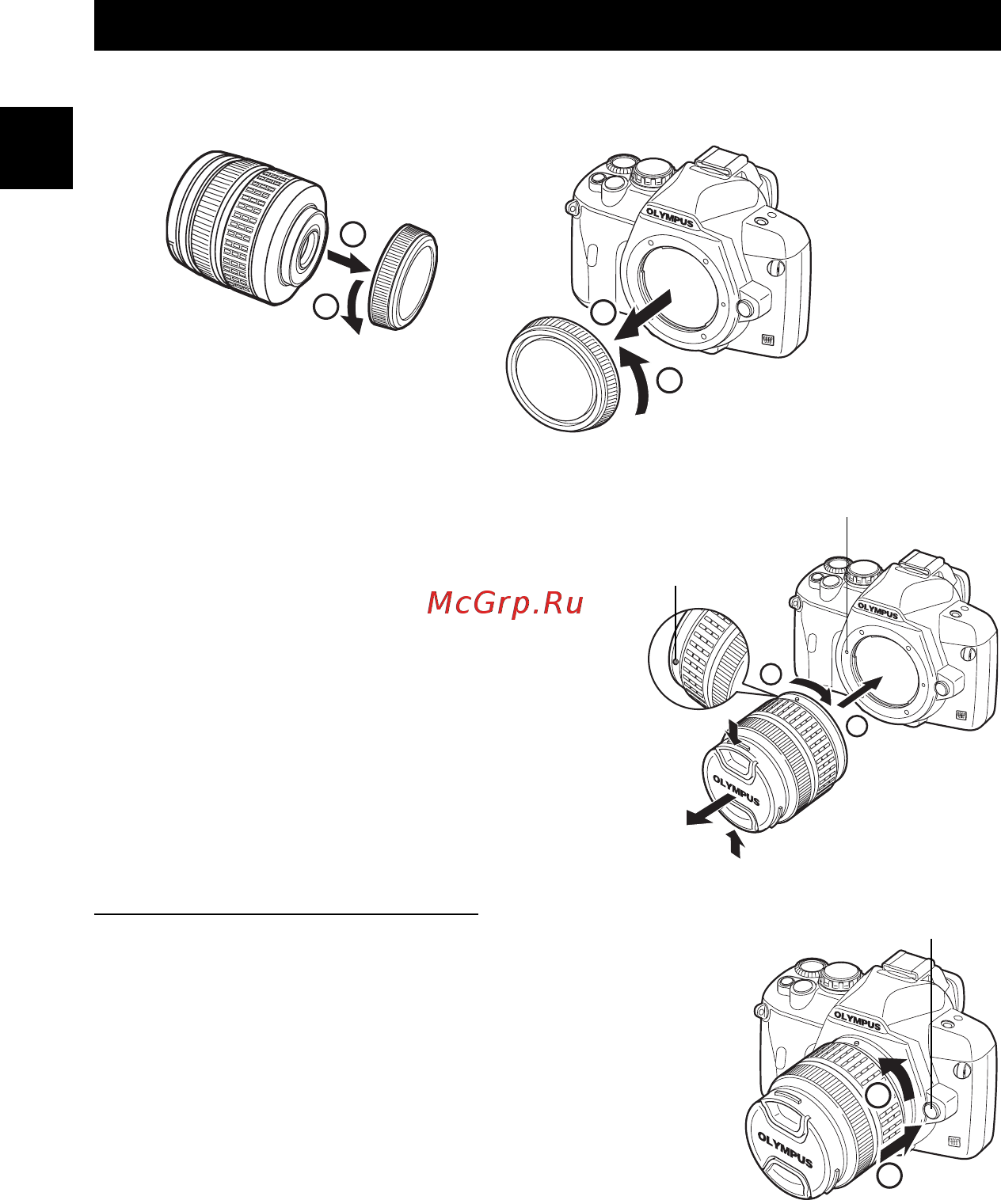 Olympus E410 Kit Black [4/128] Крепление объектива к фотоаппарату