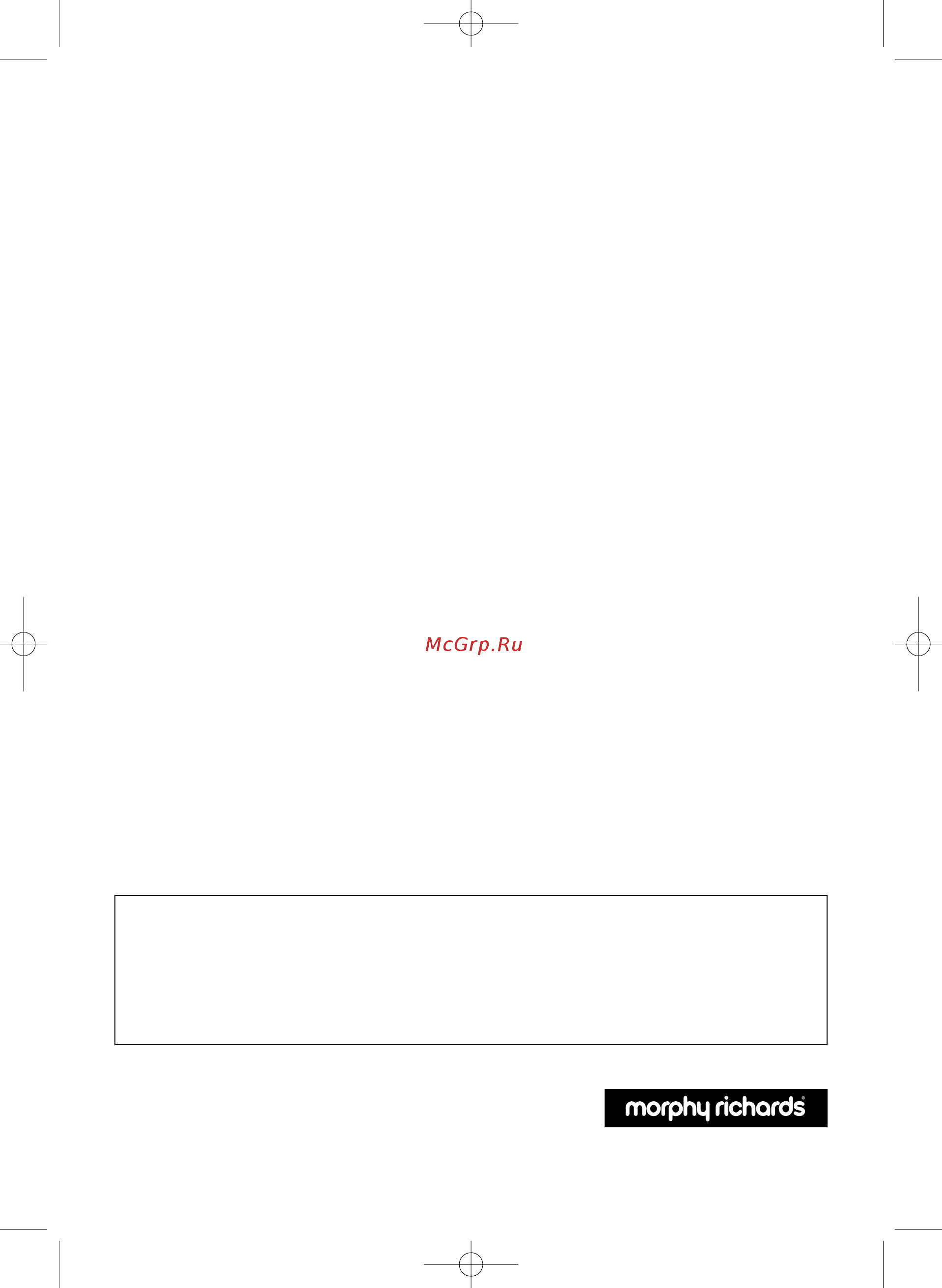 Morphy Richards 44420 [12/12] B r m toastersmru combi 1 11 05 4 31 pm page 12