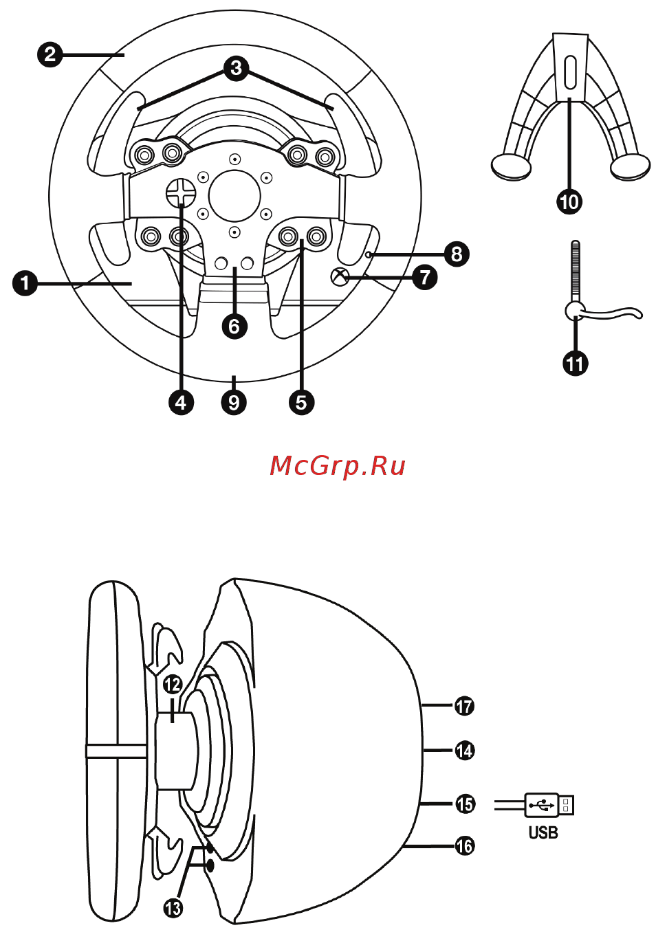 Thrustmaster руль TMX FFB EU PRO [2/20] Технические характеристики