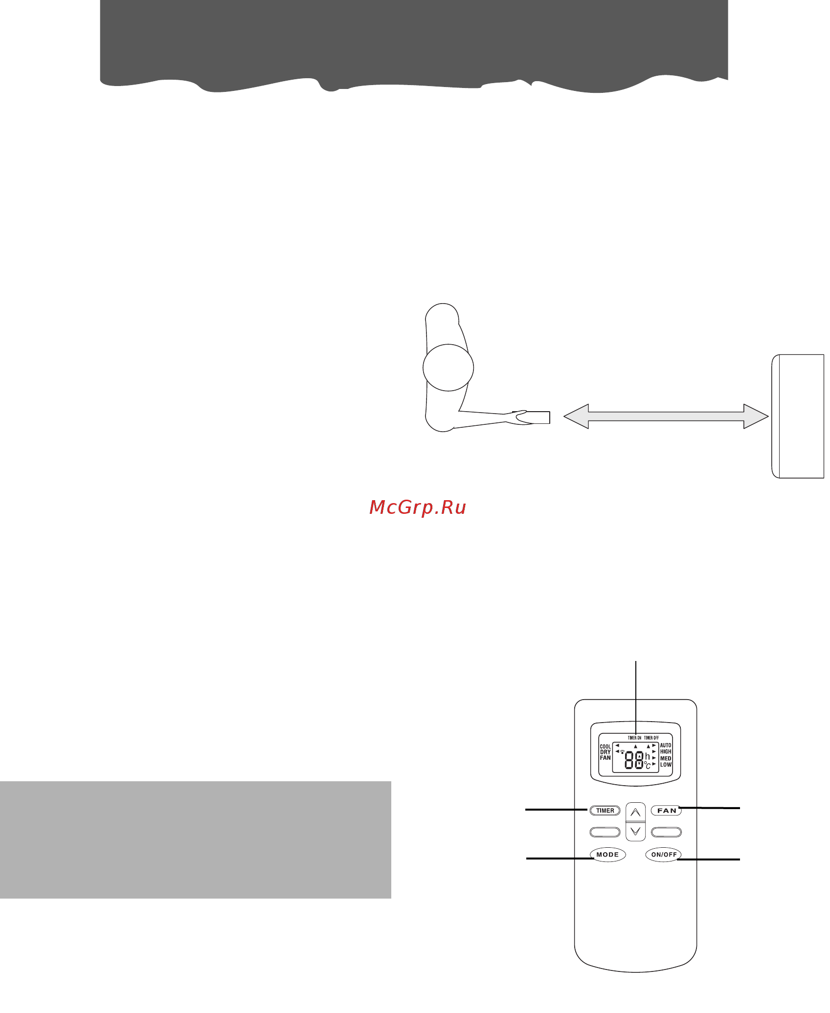 Delonghi PAC C80 [11/32] Описание пульта дистанционного управления