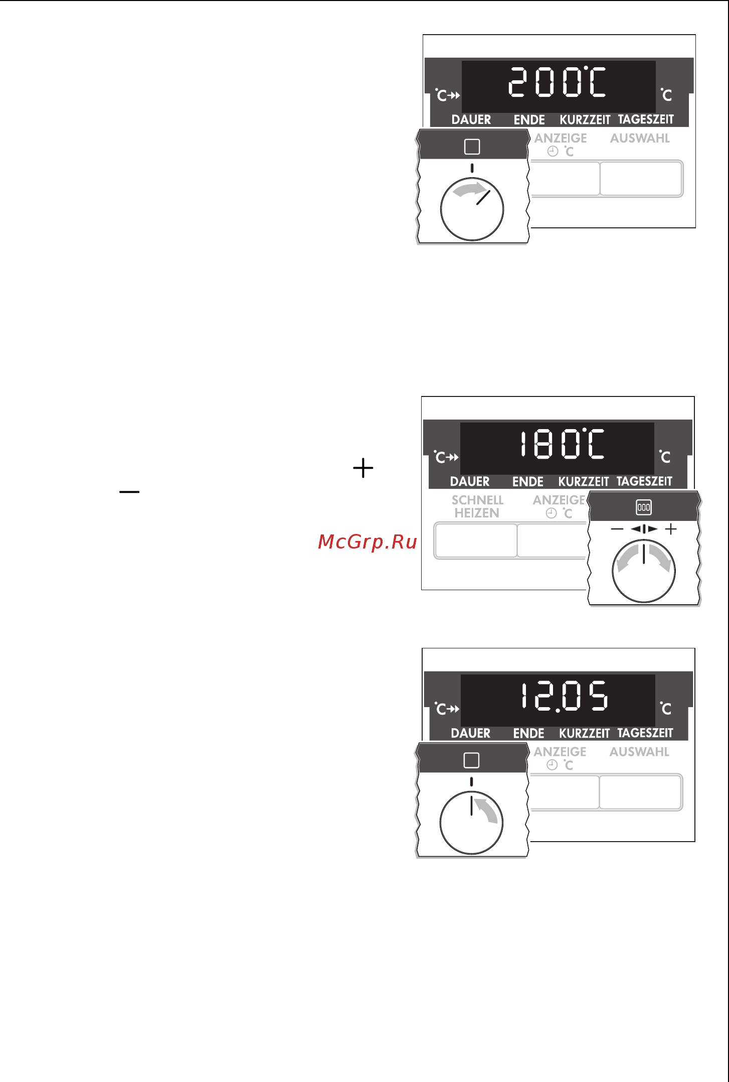AEG B 5741 5A [15/60] Включение духового шкафа