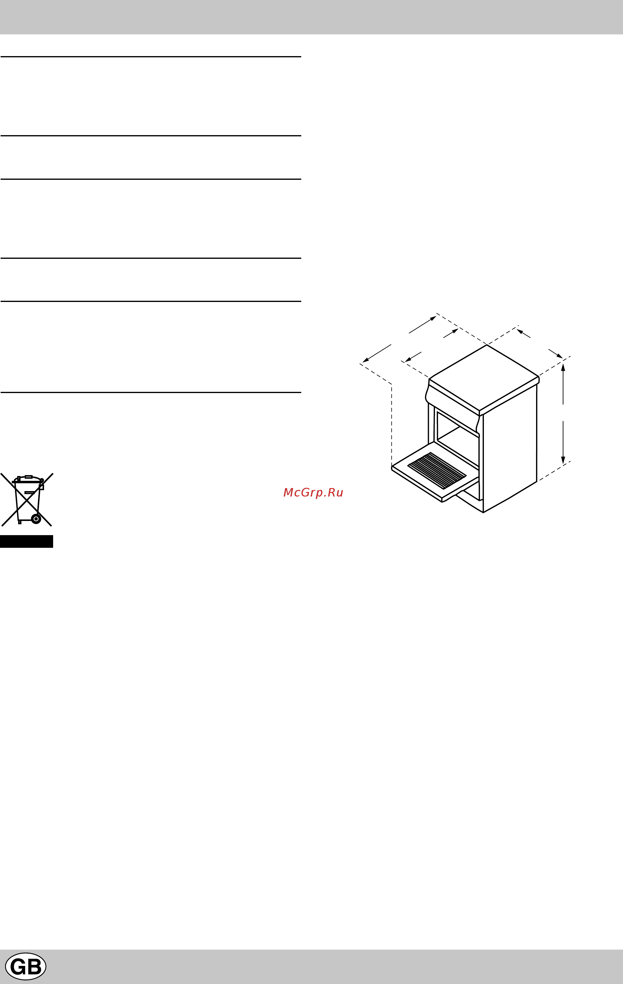 Indesit K3G21 S(W)R [20/49] Technical specifications