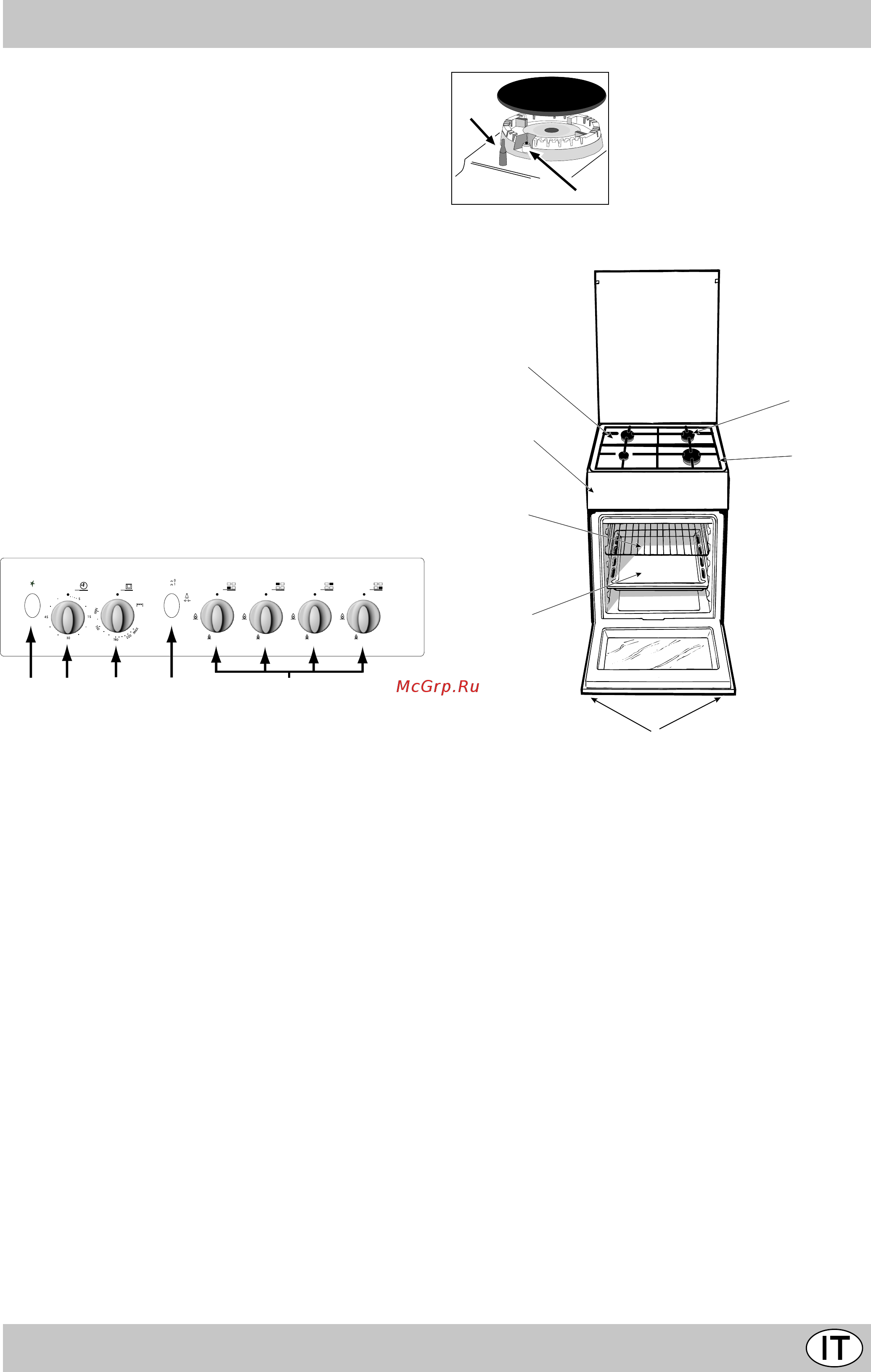 Indesit K3G21 S(W)R [9/49] La cucina con forno gas e grill gas