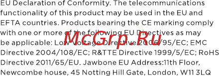 Jawbone Up 24 S Red (JL01-02S-EM1) Инструкция по эксплуатации онлайн [10/23] 248014