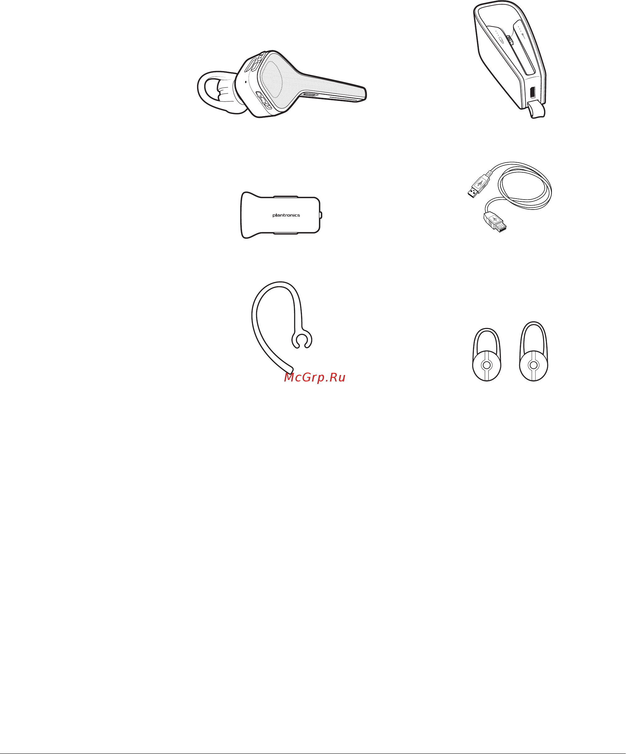 Plantronics Voyager Edge Black [3/19] Комплект поставки