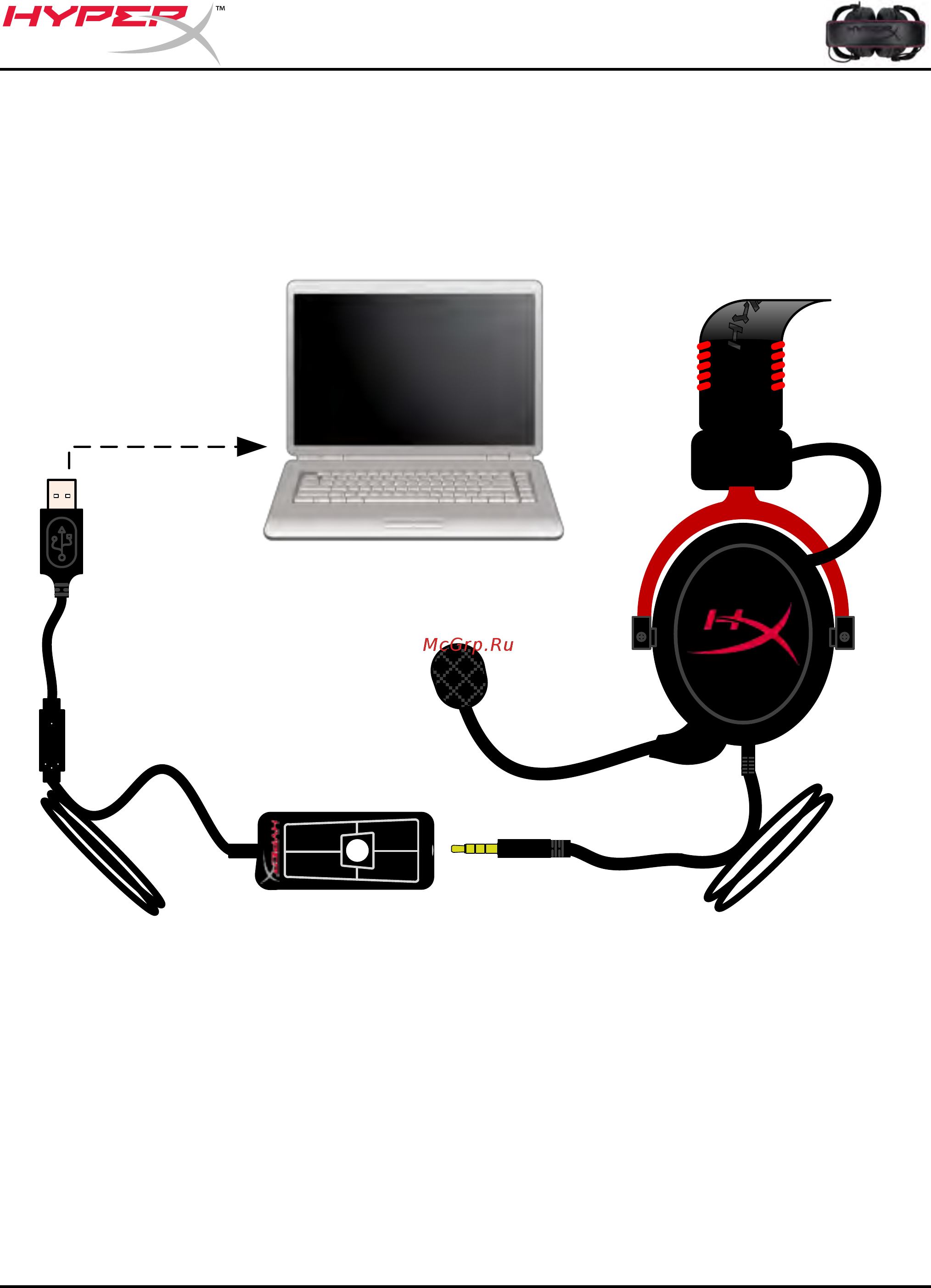 HyperX Cloud II Gun Metal (KHX-HSCP-GM) Инструкция по эксплуатации онлайн [7/13] 437590
