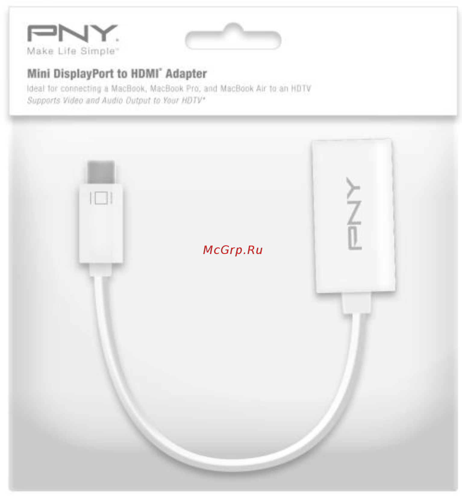 Pny Mini DisplayPort to HDMI (A-DM-HD-W01-RB) Инструкция по эксплуатации онлайн
