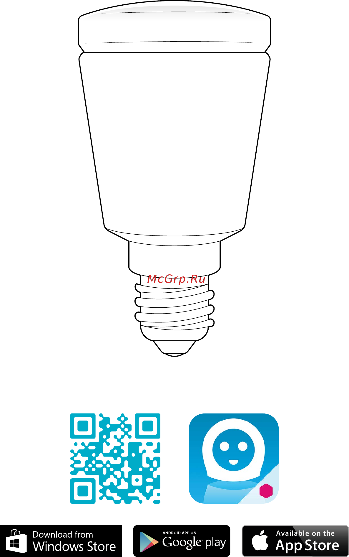 BeeWi Smart LED Color Bulb E27 9W Инструкция по эксплуатации онлайн [2/7] 769573