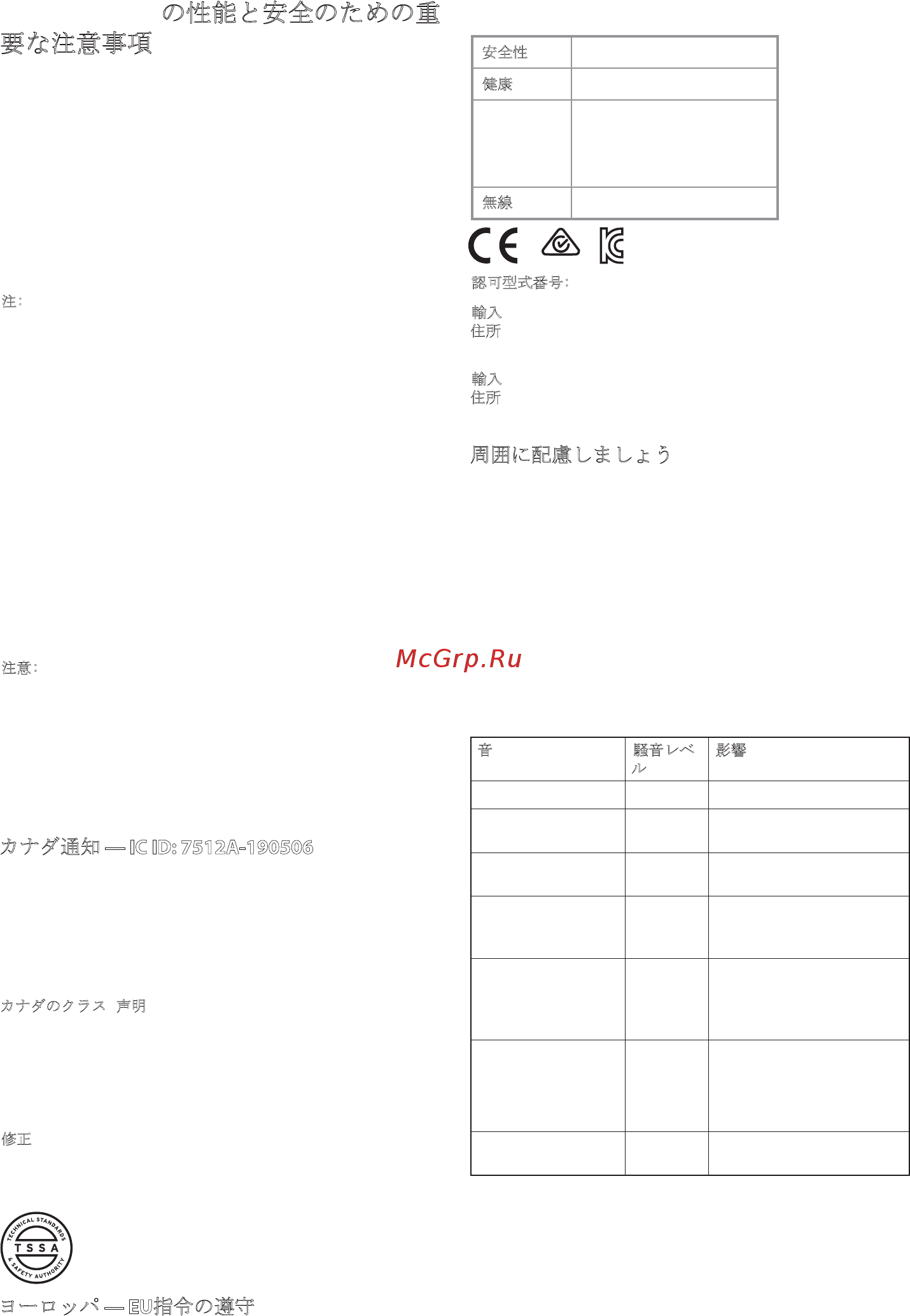 Monster ROC Sport Freedom On-Ear (137046-00) [43/60] Ja monster の性能と安全のための重 要な注意事項