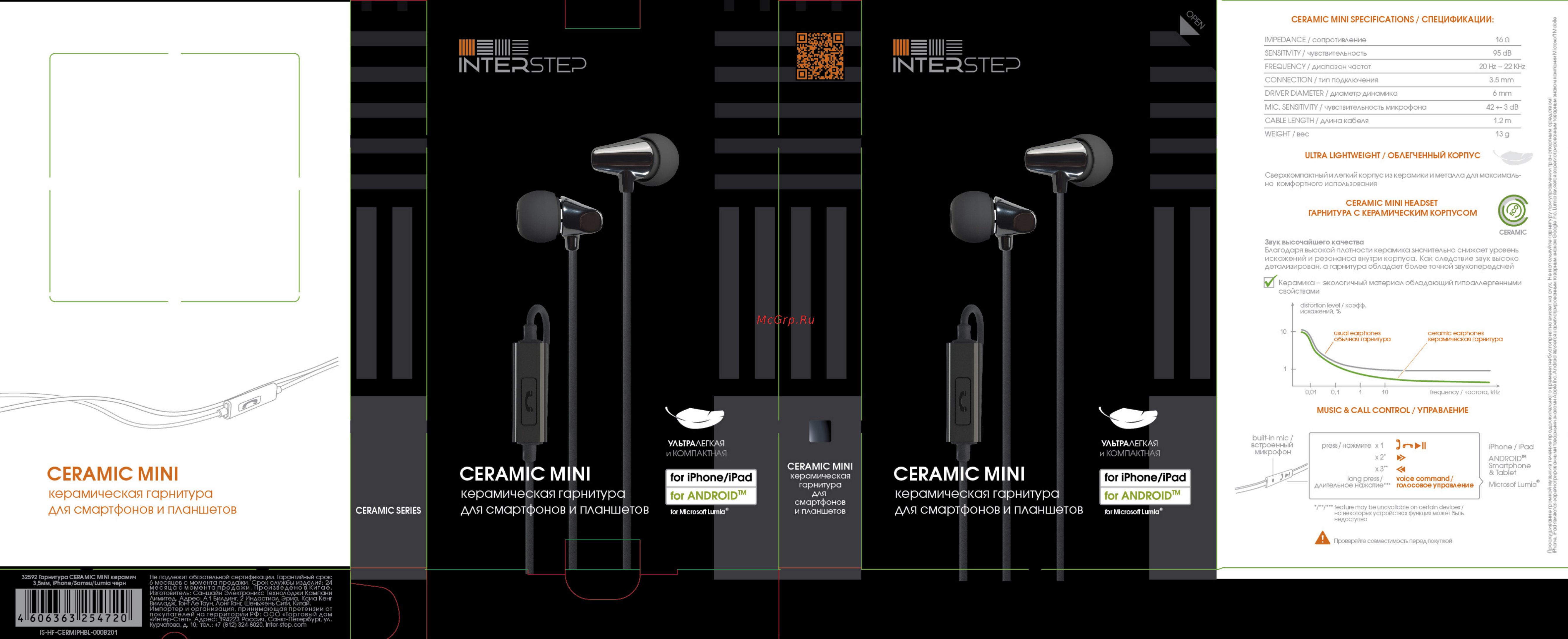 Inter-Step Ceramic Mini Black (IS-HF-CERMIPHBL-000B201) Инструкция по эксплуатации онлайн