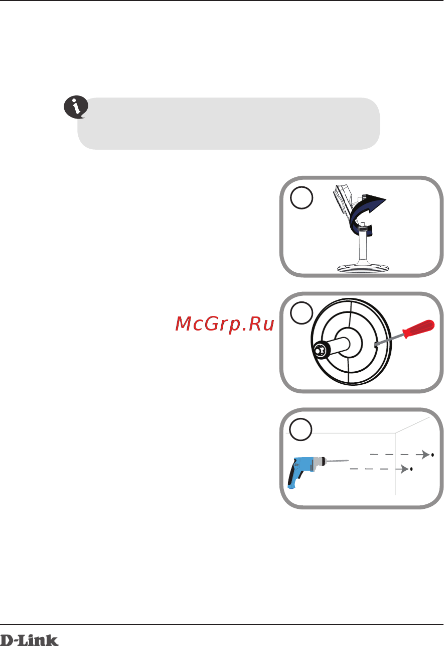 D-Link DCS-933L/A1A [5/7] Монтаж камеры