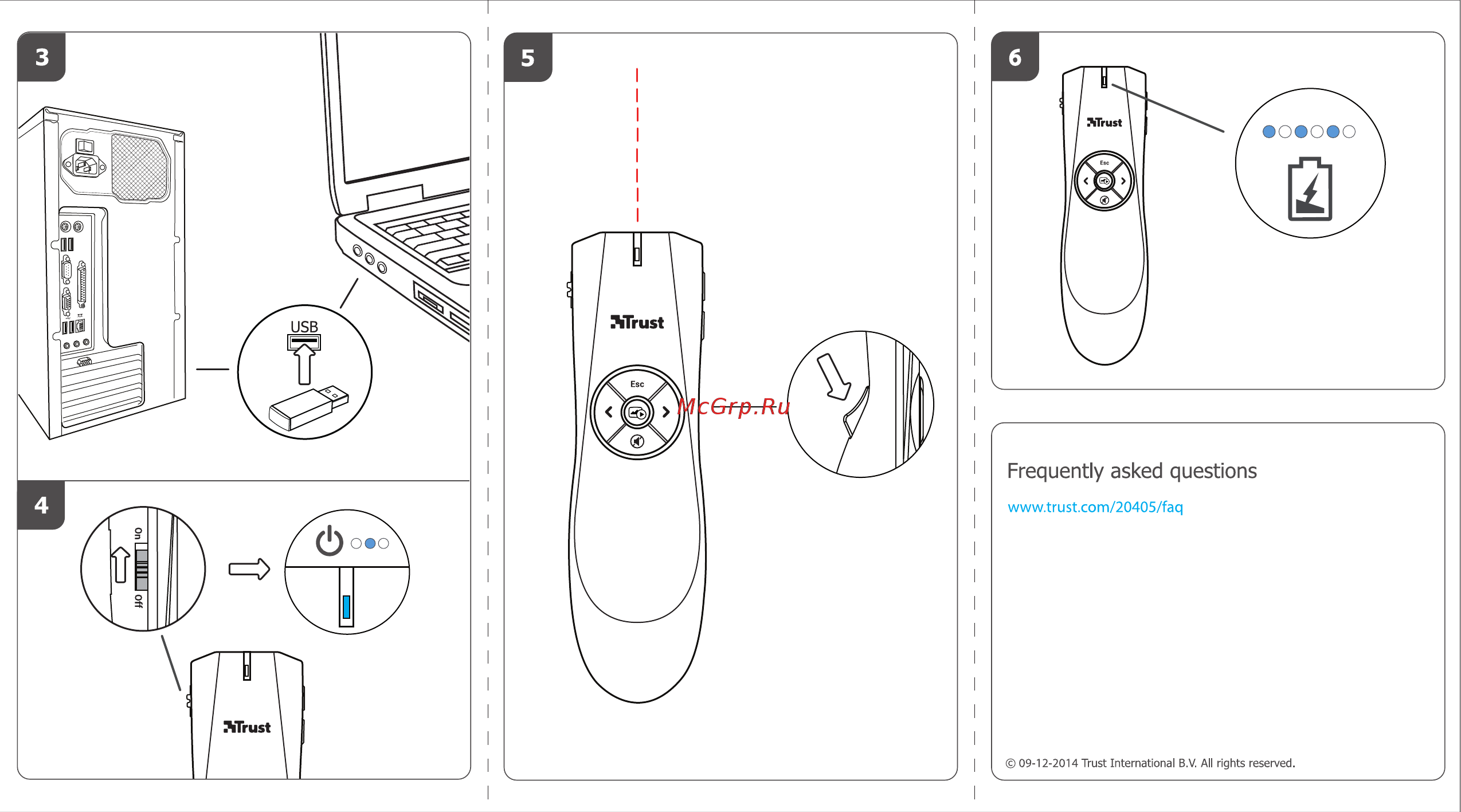 Trust Taia Wireless Laser, 20405 Инструкция по эксплуатации онлайн [2/2] 582755