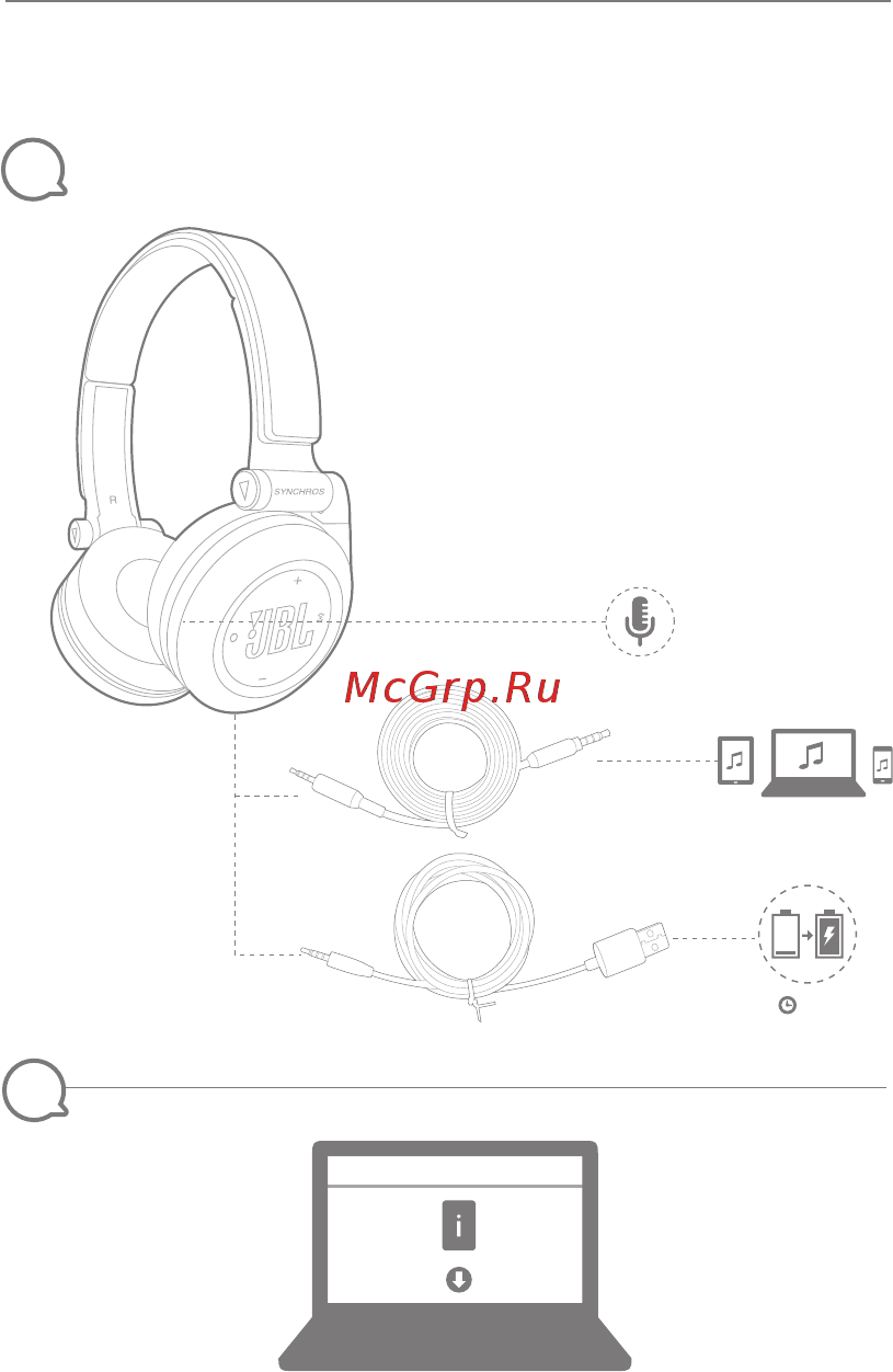JBL Synchros E40BT Red (E40BTRED) [2/22] Quick start guide guide de démarrage rapide