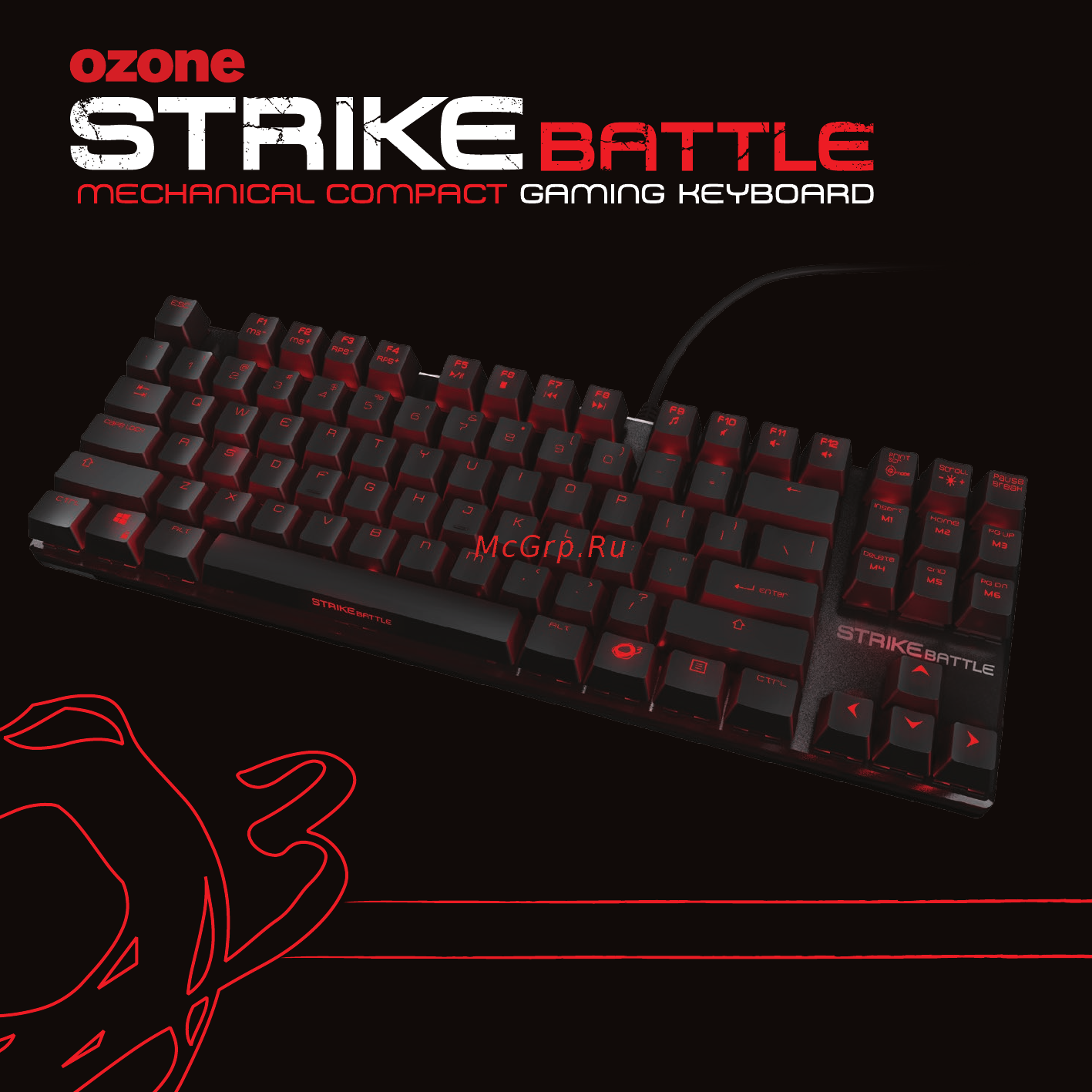 Ozone Strike Battle Cherry Brown Инструкция по эксплуатации онлайн