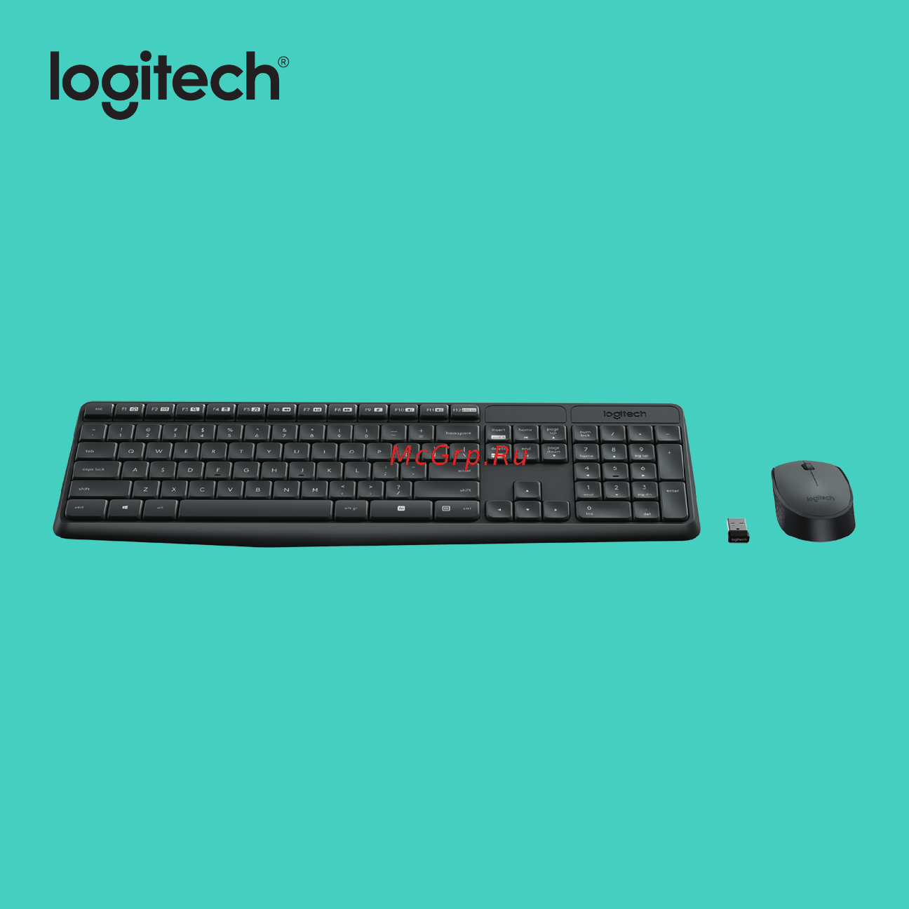 Logitech MK235 Grey (920-007948) Инструкция по эксплуатации онлайн