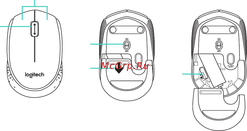 Logitech MK235 Wireless (920-007948) [5/8] Функции мыши