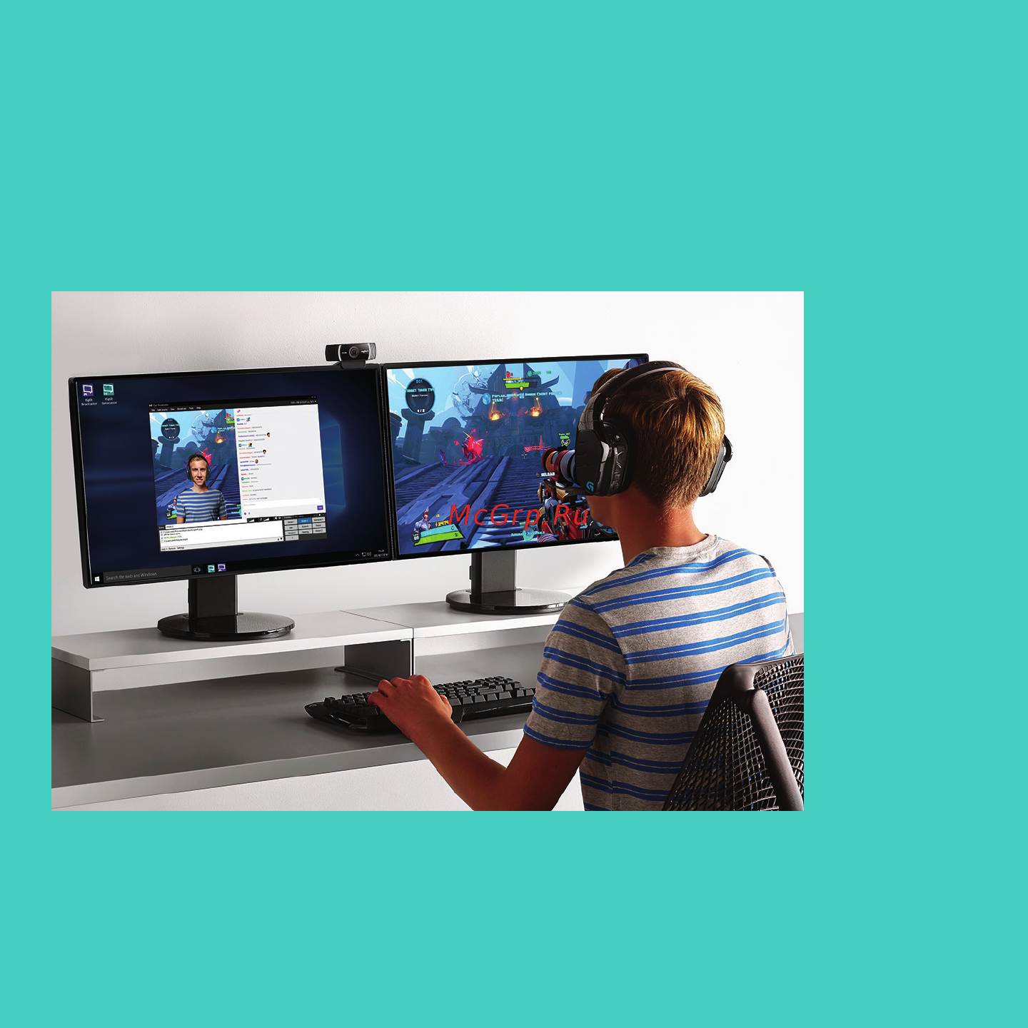 Logitech C922 Pro Stream (960-001088) [2/9] Веб камера c922 pro stream для видеотрансляций на профессиональном уровне