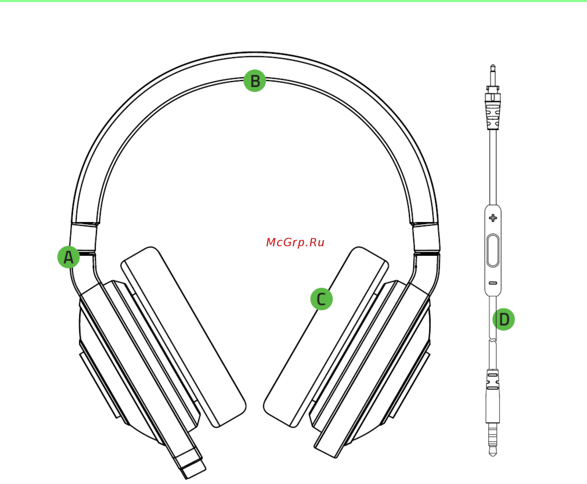 Razer Kraken Mobile Neon Purple (RZ04-01400500-R3M1) [6/13] Схема устройства