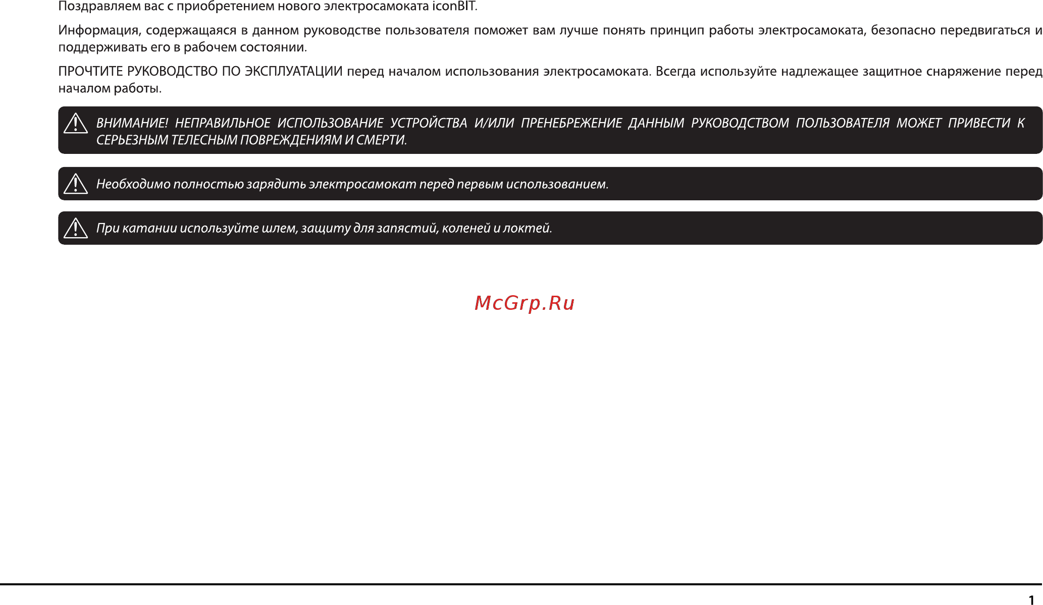 Iconbit Smart CARBON Scooter (SD-0016) Инструкция по эксплуатации онлайн [3/12] 437921