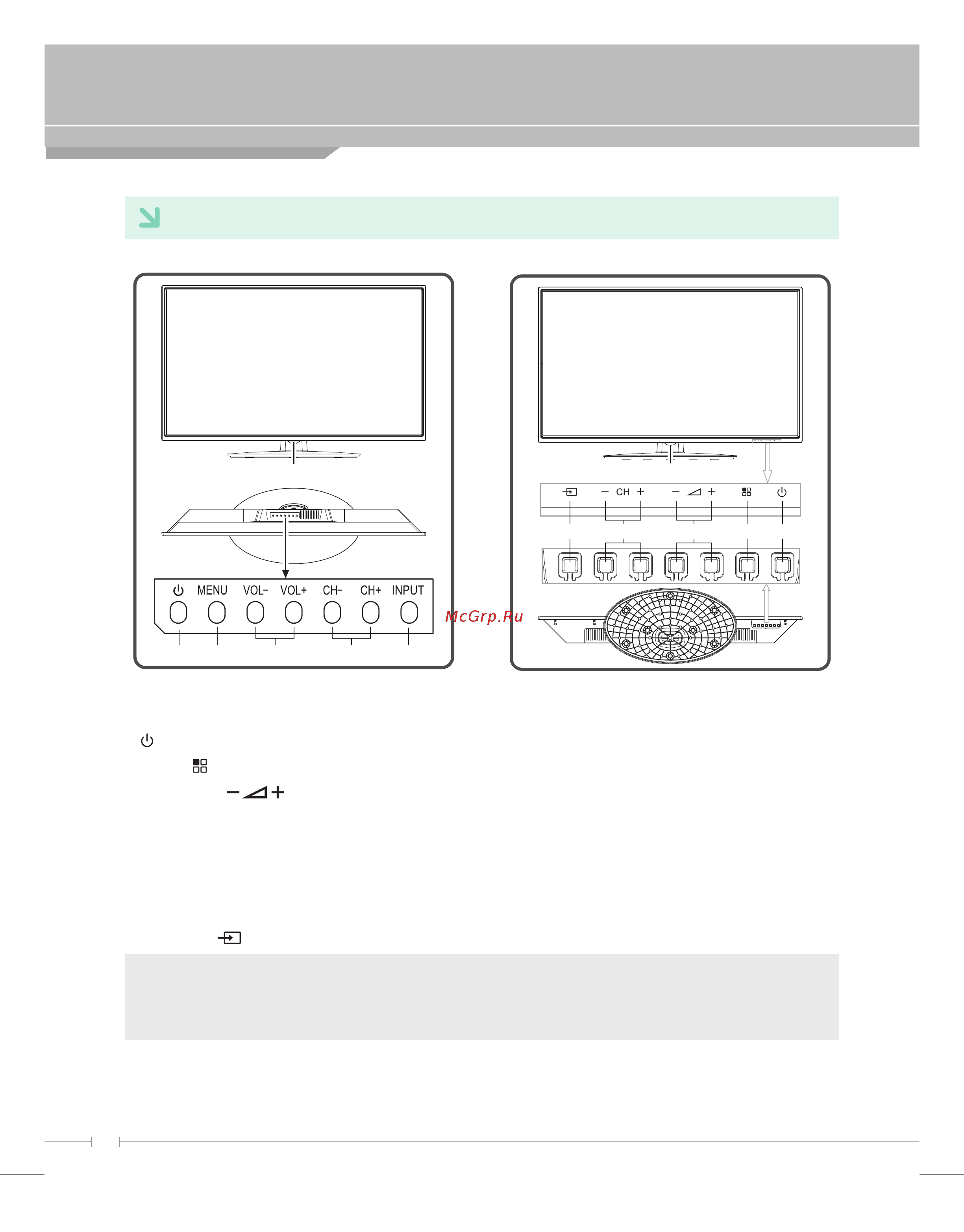 Daewoo L24S631VКE [10/37] Кнопки панели управления 24 32