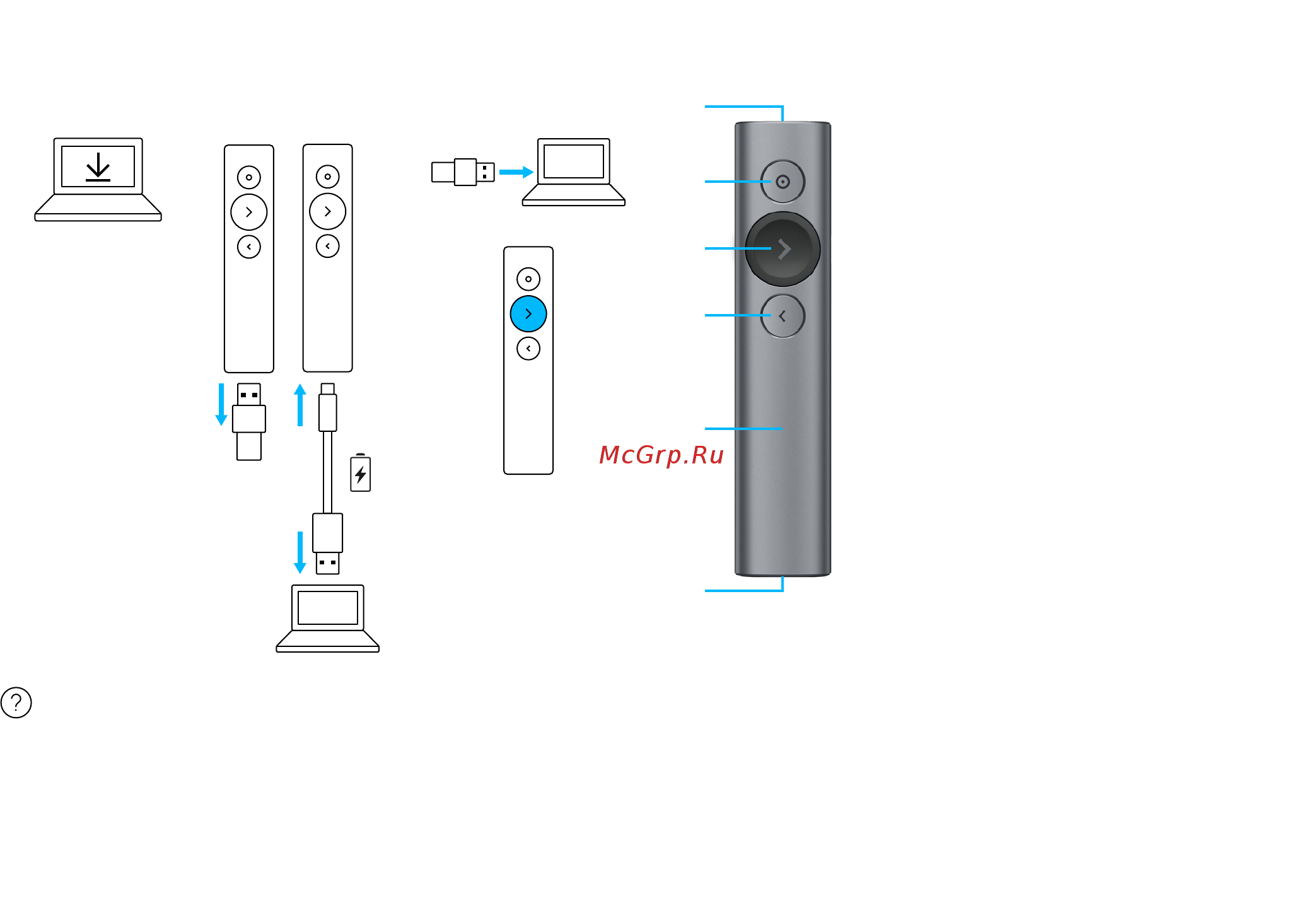 Logitech Spotlight R-R0011 Slate (910-004861) [2/4] Подготовка к работе