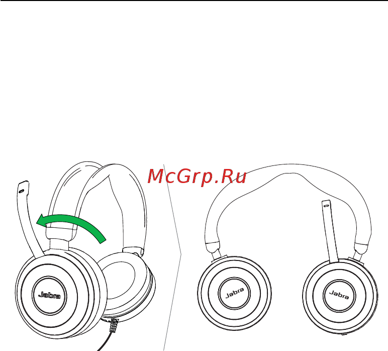 Jabra Evolve 80 MS Stereo [11/25] Складная конструкция для удобного хранения
