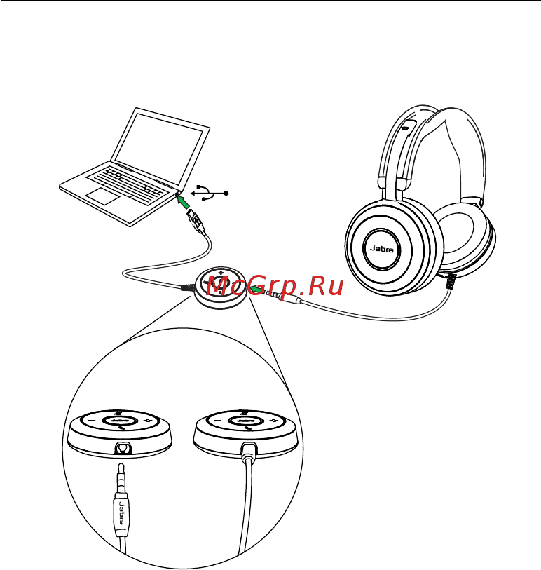 Jabra Evolve 80 MS Stereo [14/25] Подключение