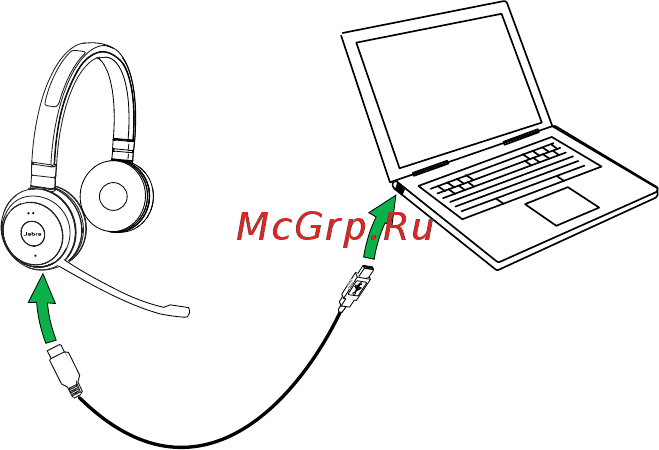 Jabra Evolve 65 MS Mono [10/21] Зарядка аккумуляторной батареи
