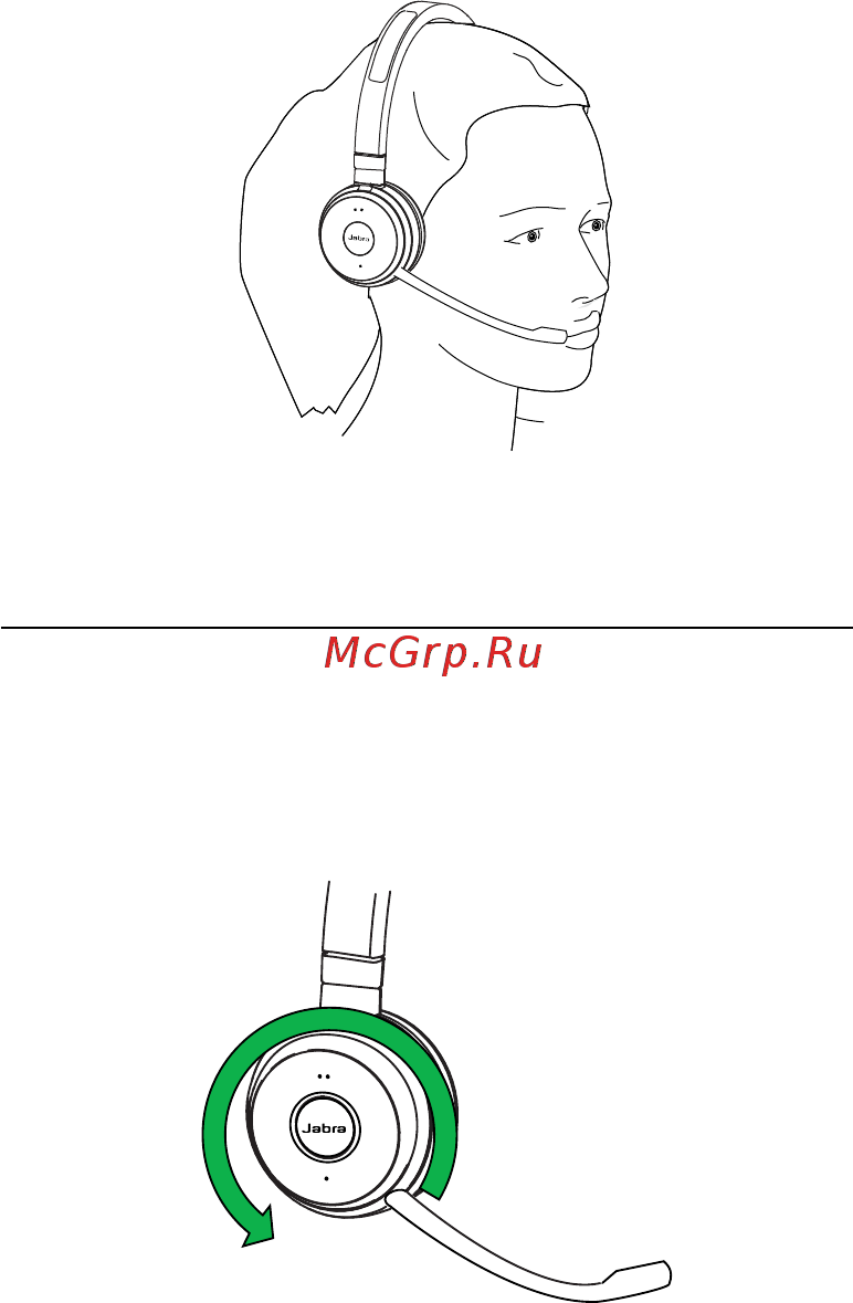 Jabra Evolve 65 MS Mono [7/21] Способы ношения