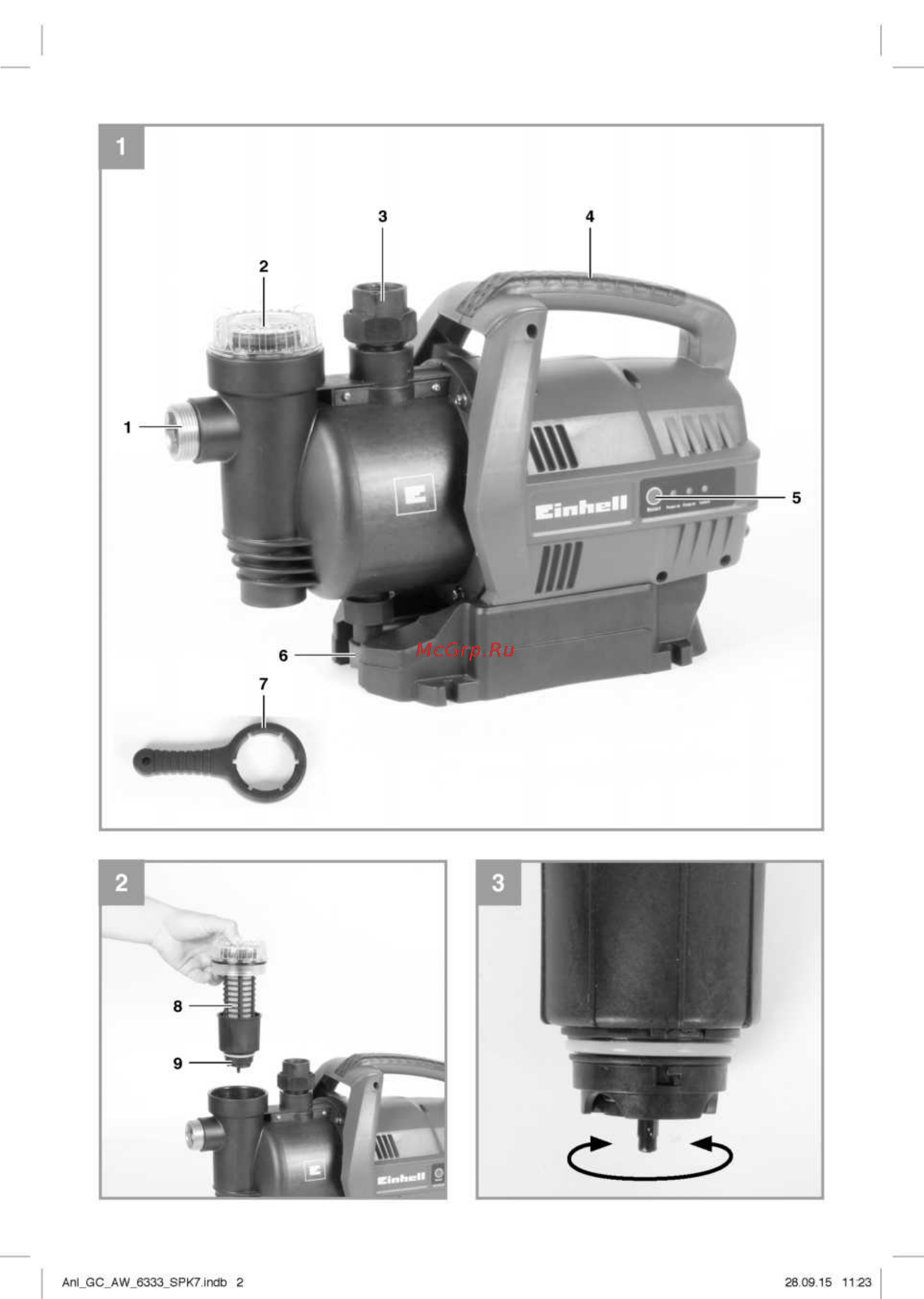 Einhell GC-AW 6333 Инструкция по эксплуатации онлайн [2/12] 253998