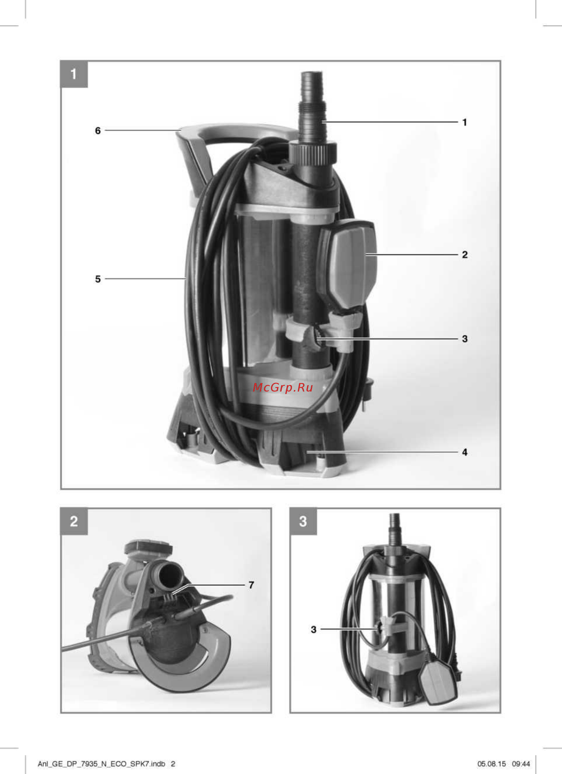 Einhell GE-DP 7935 N ECO Инструкция по эксплуатации онлайн [2/12] 254001