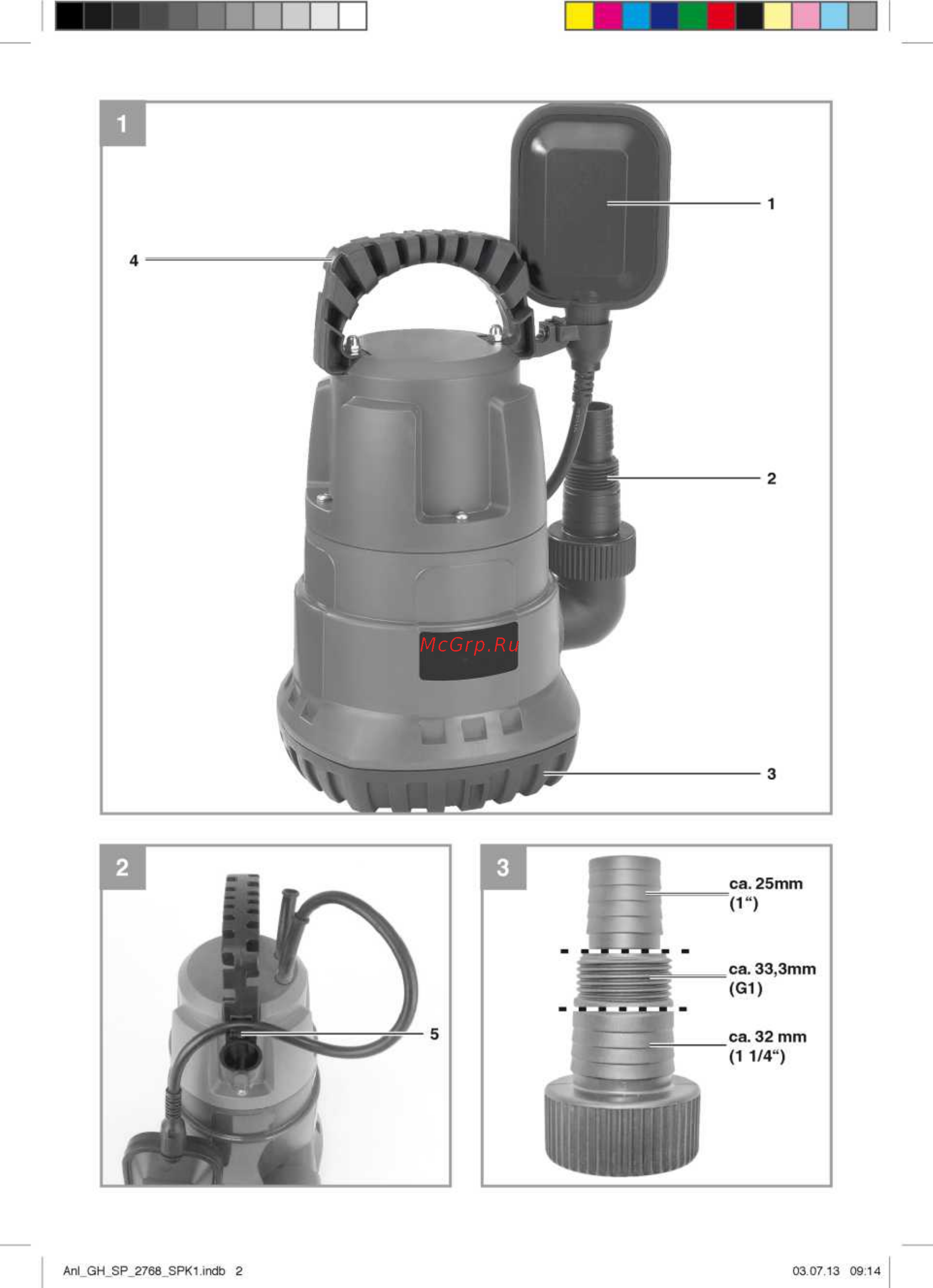 Einhell GH-SP 2768 Инструкция по эксплуатации онлайн [2/12] 254003