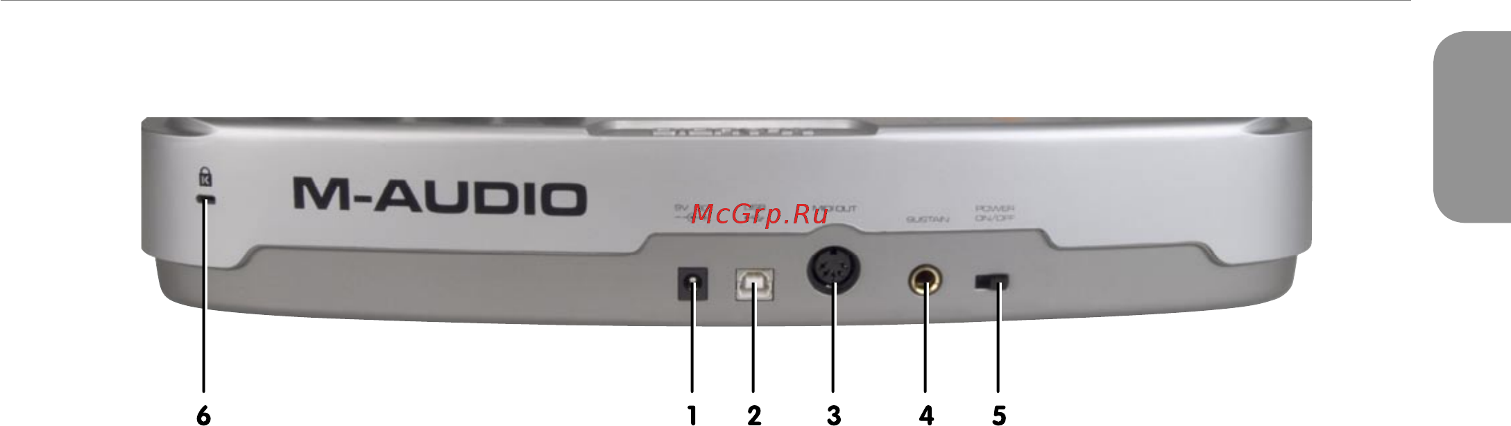M-Audio Oxygen 49 [6/27] Dc power supply port
